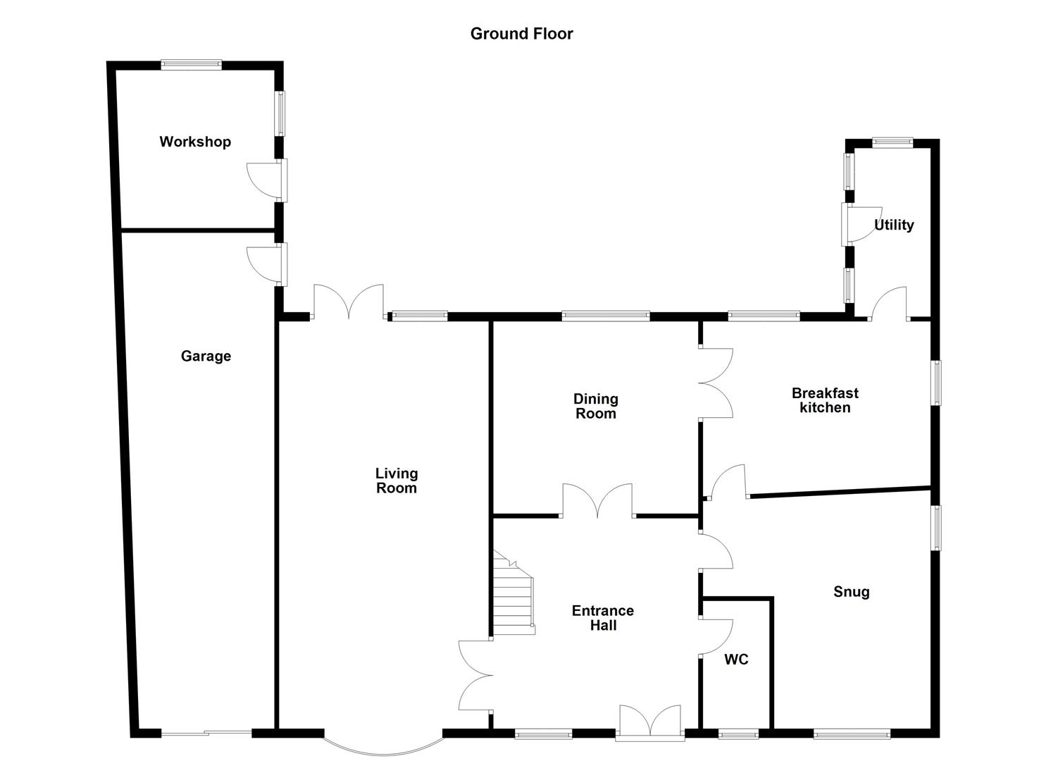 Little Hurst House, Common End, Flockton Wakefield floorplan