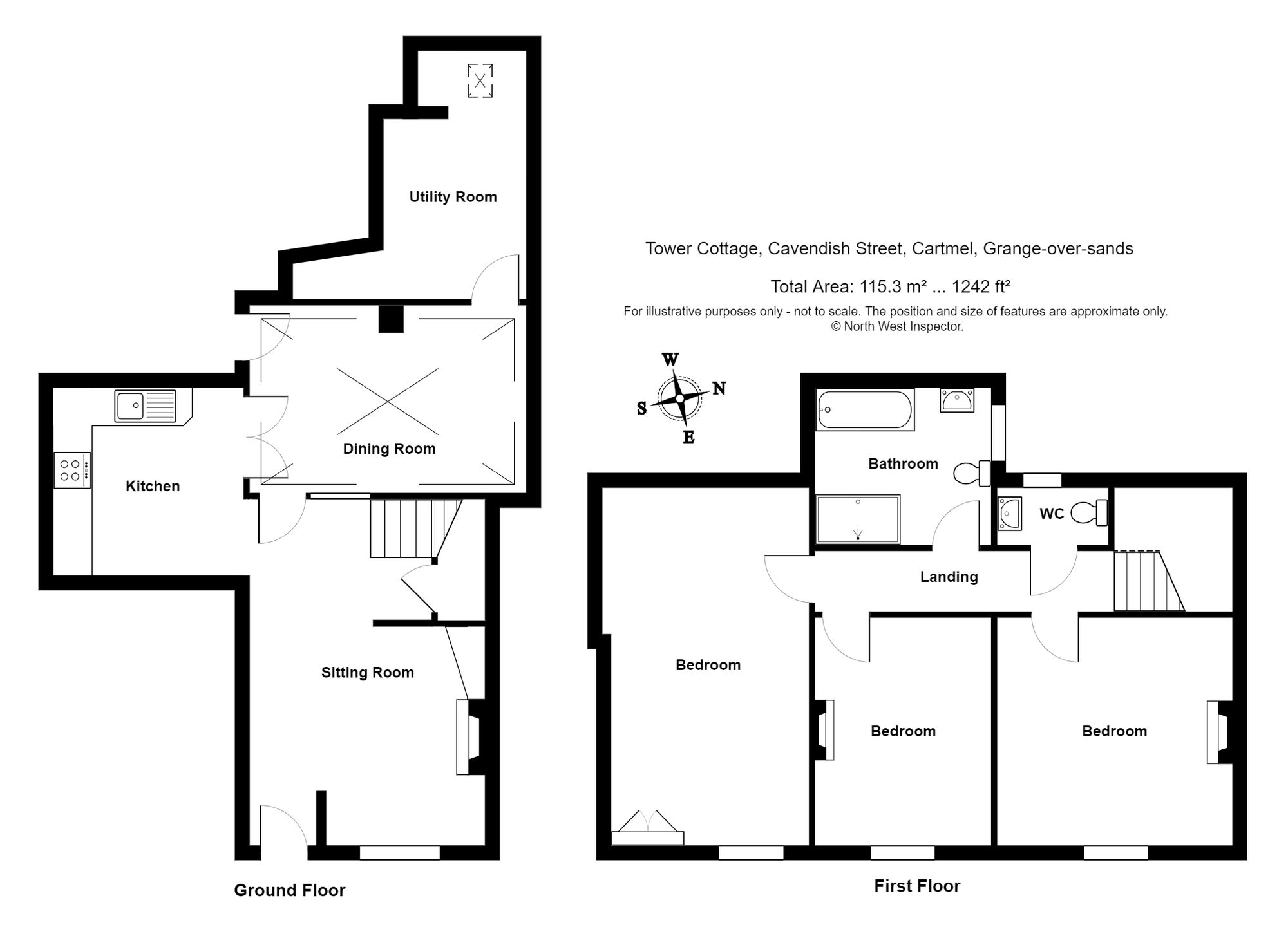 Tower Cottage Cavendish Street, Grange-Over-Sands floorplan