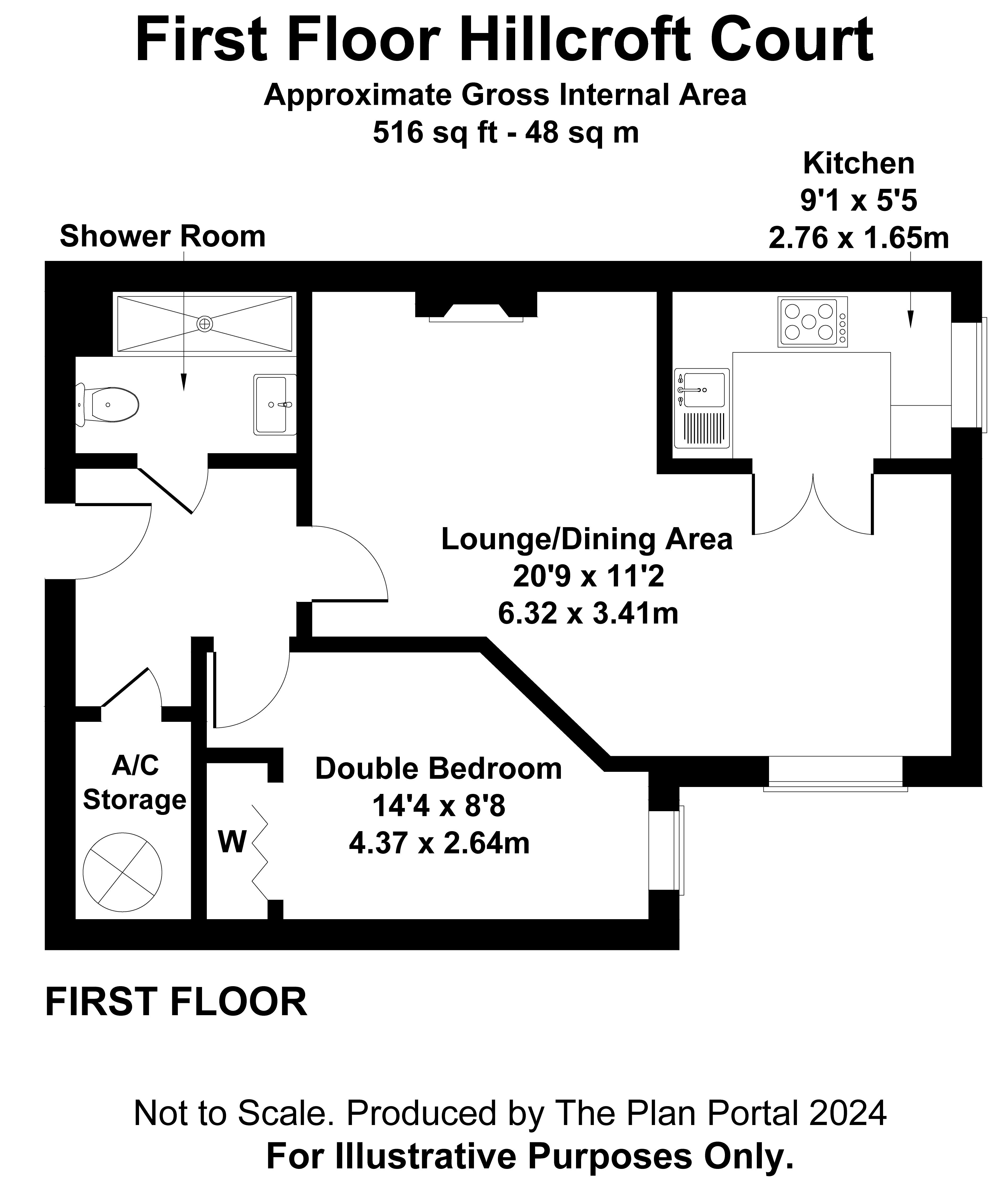 26 Hillcroft Court, Chaldon Road, Caterham floorplan