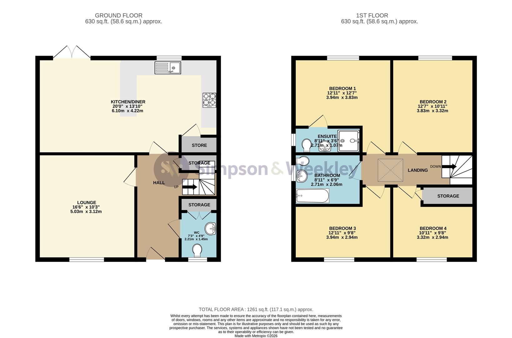 221, Fitzhugh Rise, Wellingborough floorplan