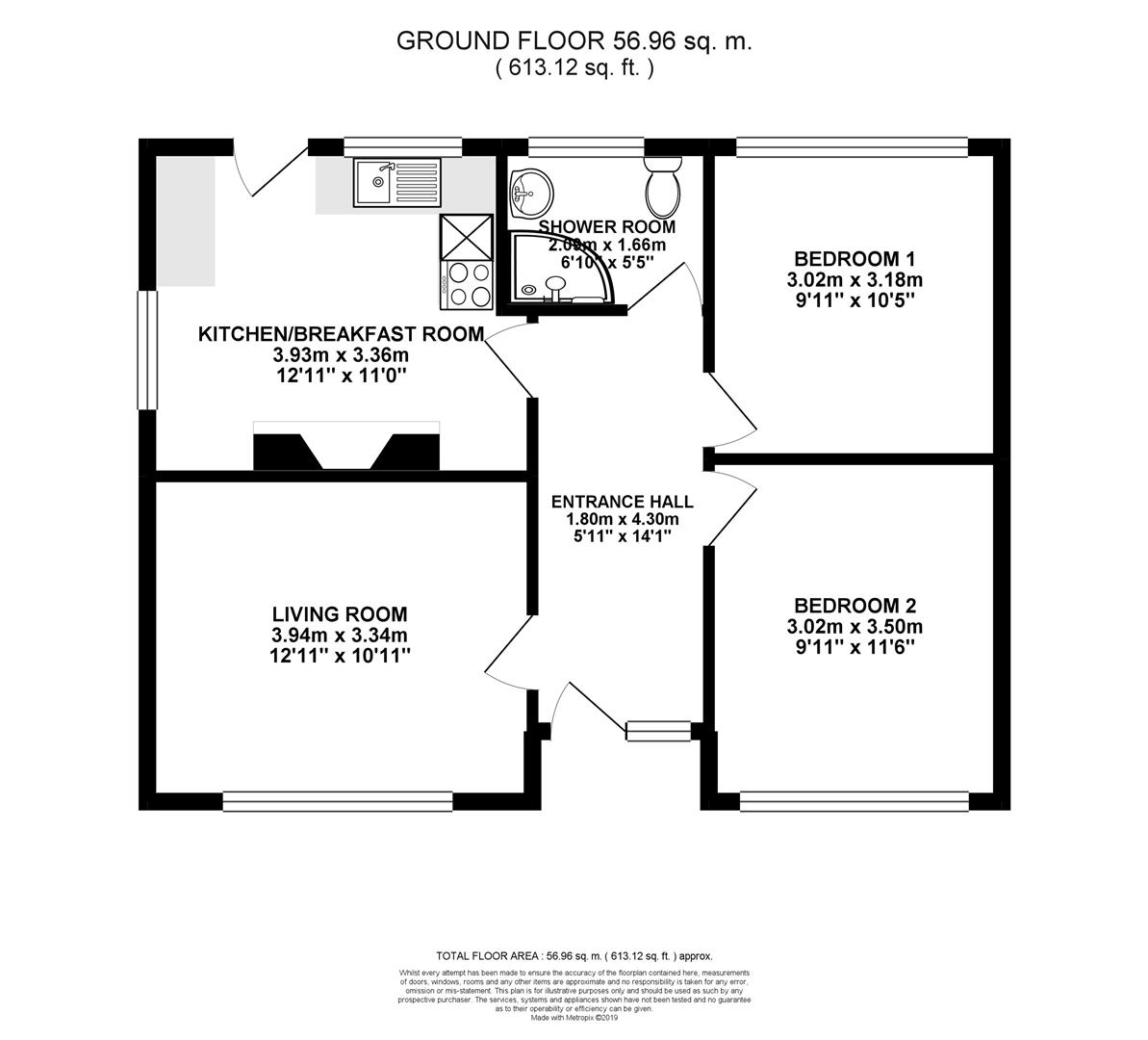 2 Bedrooms Detached bungalow for sale in Sylvan Drive, Old Tupton, Chesterfield S42