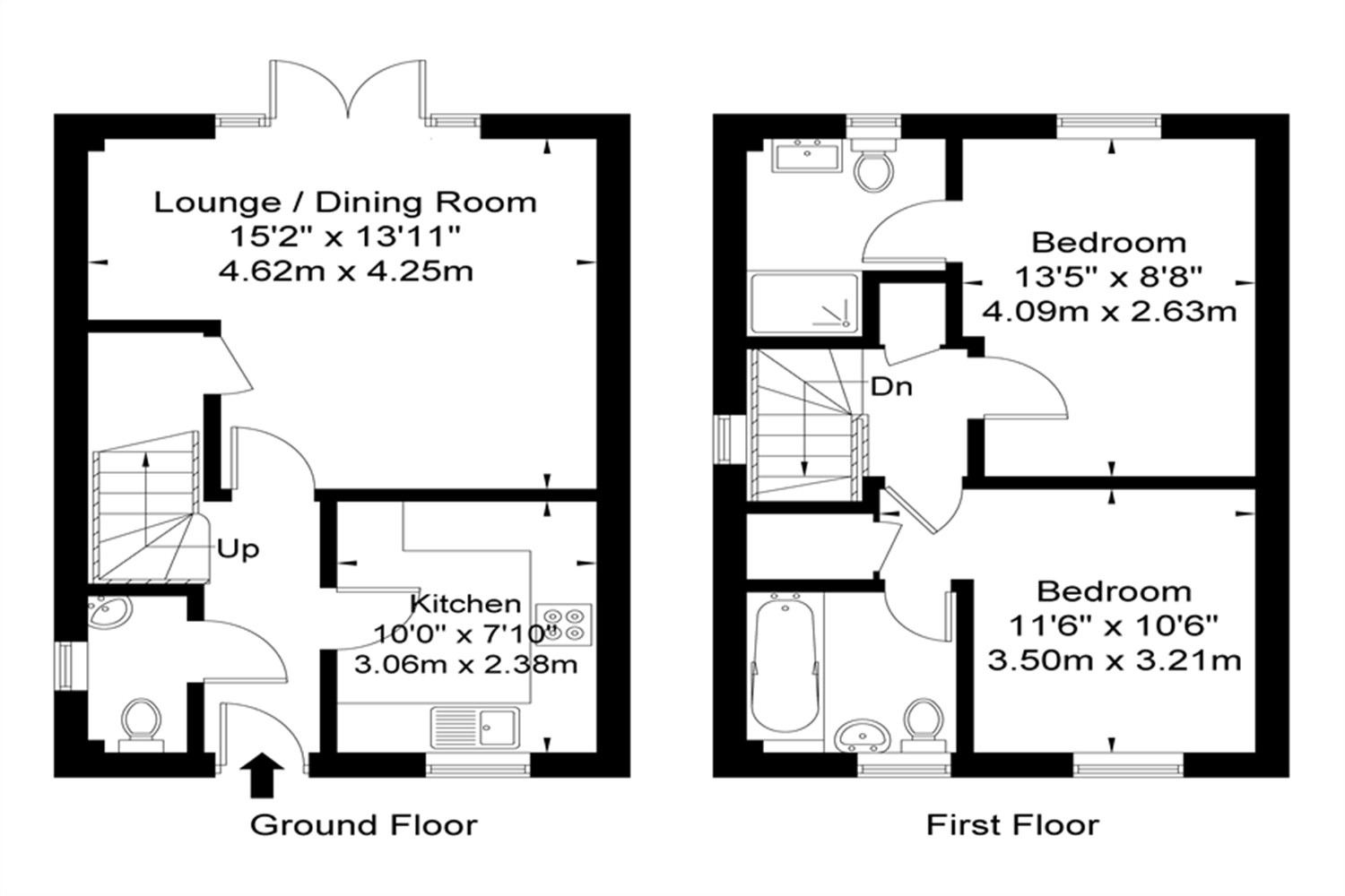Monmouth Drive, Stafford floorplan