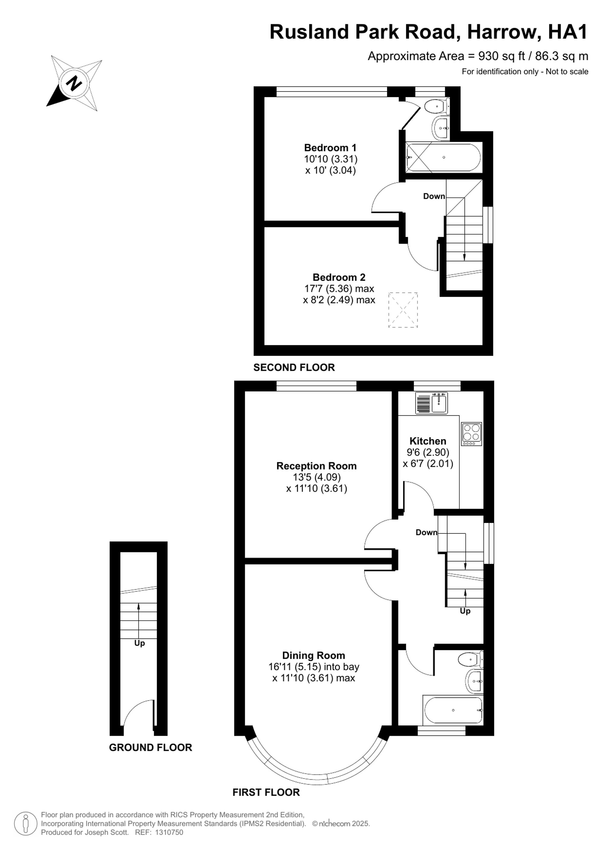 38a Rusland Park Road, Harrow floorplan