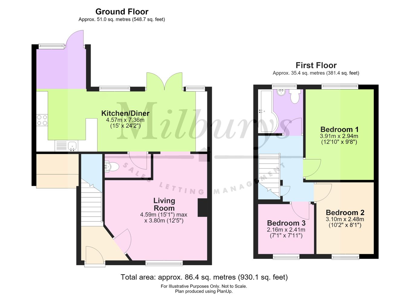 64, Woodlands Road, Charfield floorplan
