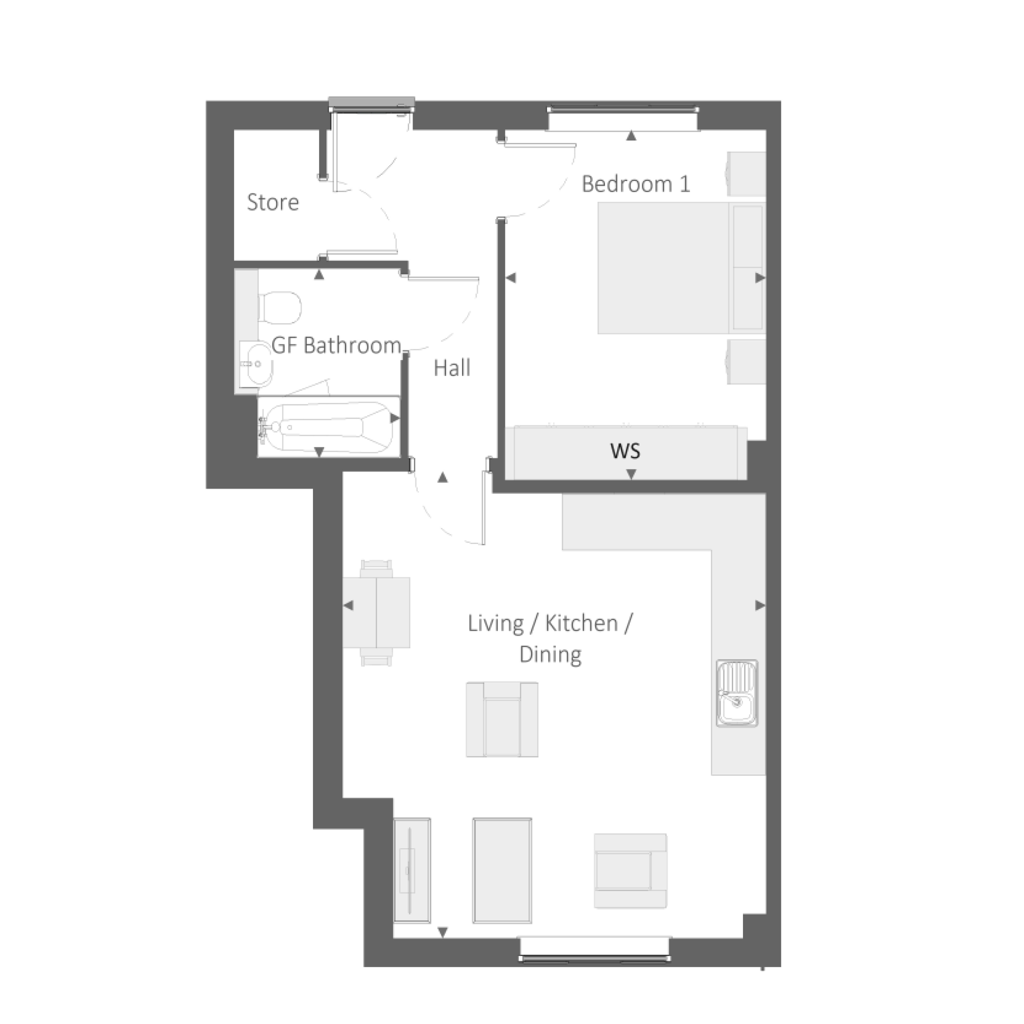 60, Holt Road, Wrexham floorplan