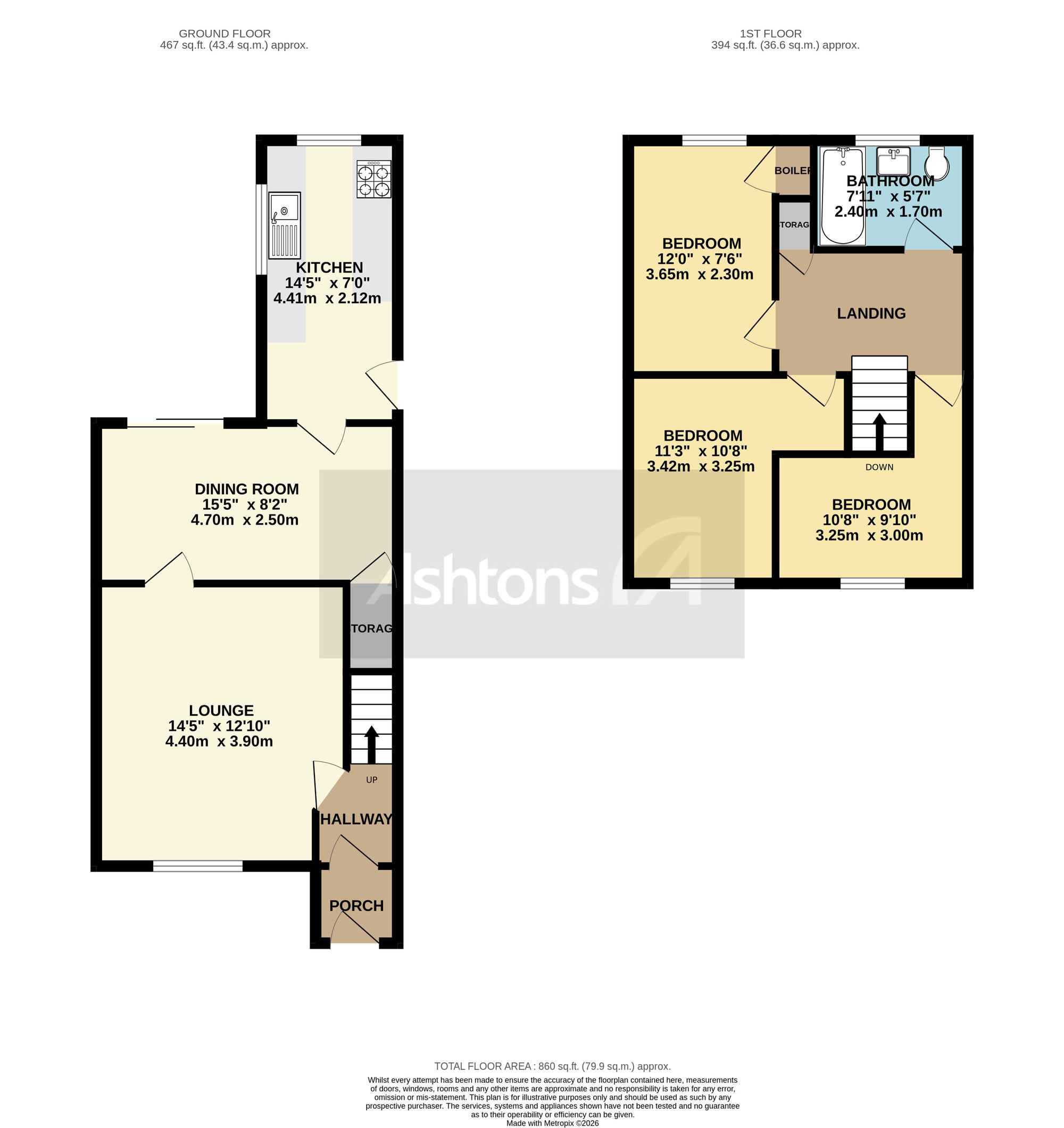 88 Howson Road, Warrington floorplan