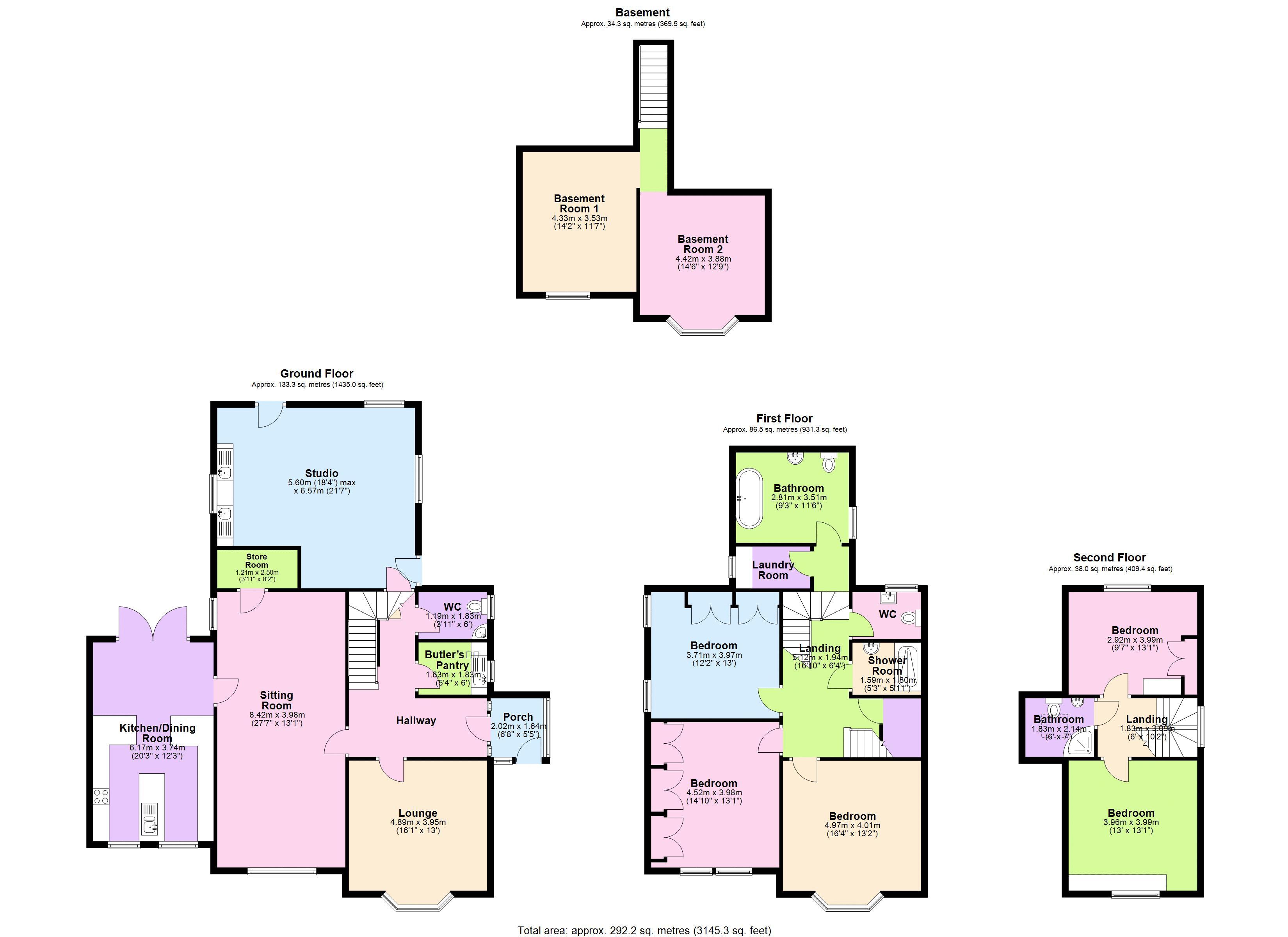 4, Oakfield Road, Newport floorplan