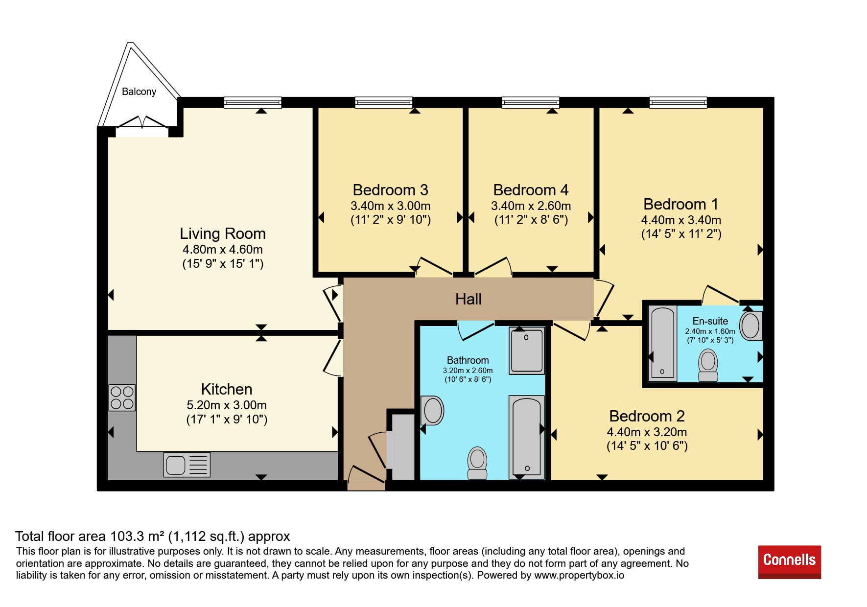Flat 9, Clarence House, 152, North Row, MILTON KEYNES floorplan