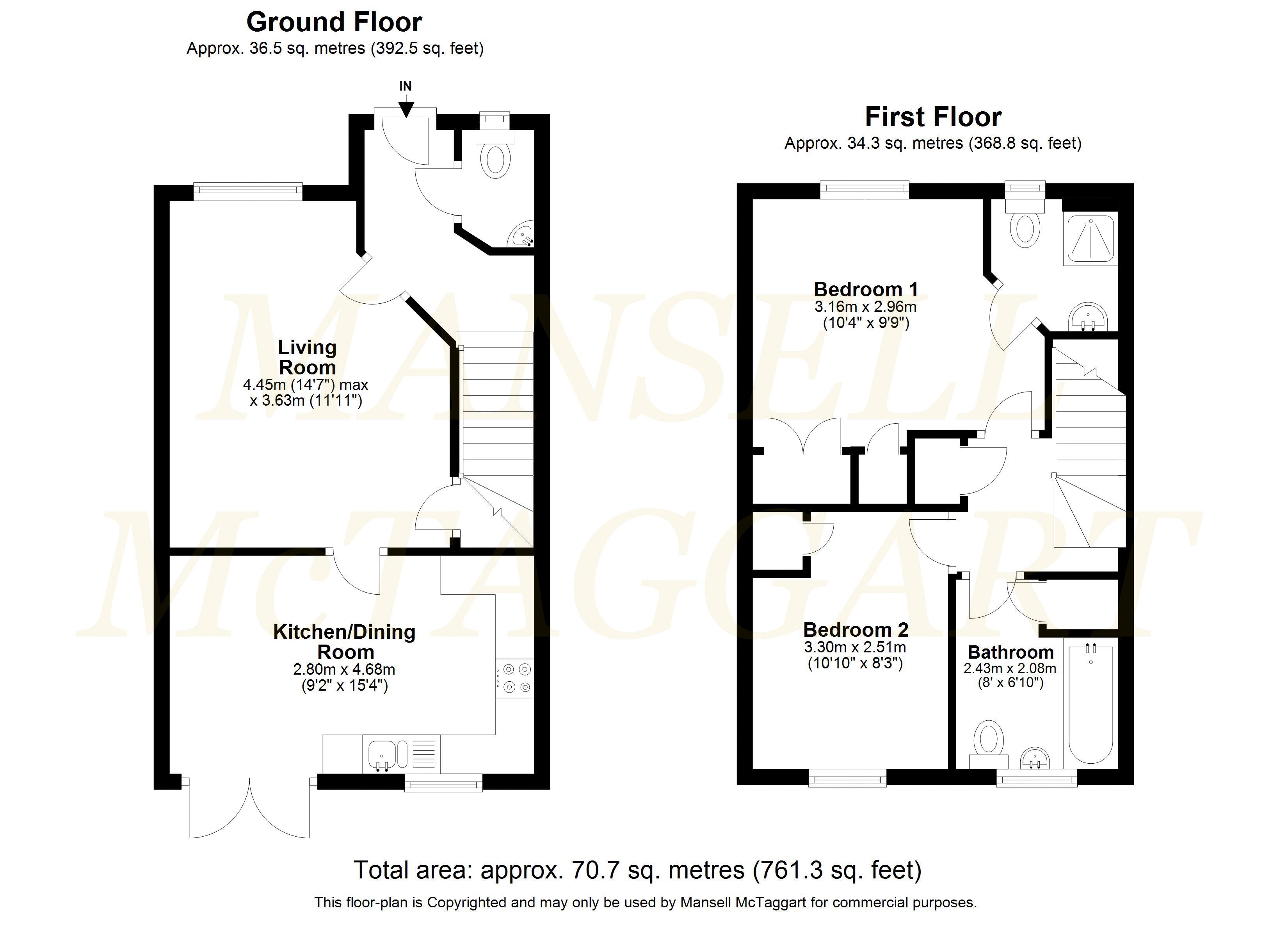 2 Bedrooms Semi-detached house for sale in Robinson Crescent, Forge Wood, Crawley, West Sussex RH10