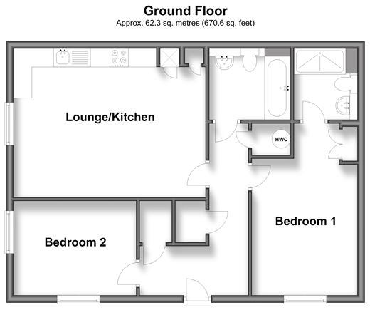 Ellis Road, Broadbridge Heath floorplan