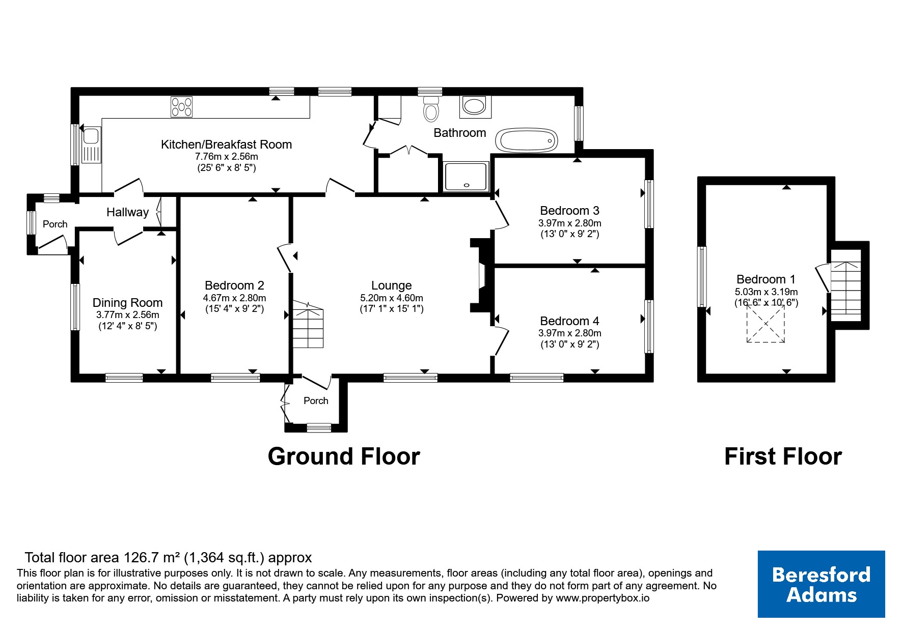 2 Gwaun-Y-Gwiail,, Gerlan, Bangor floorplan