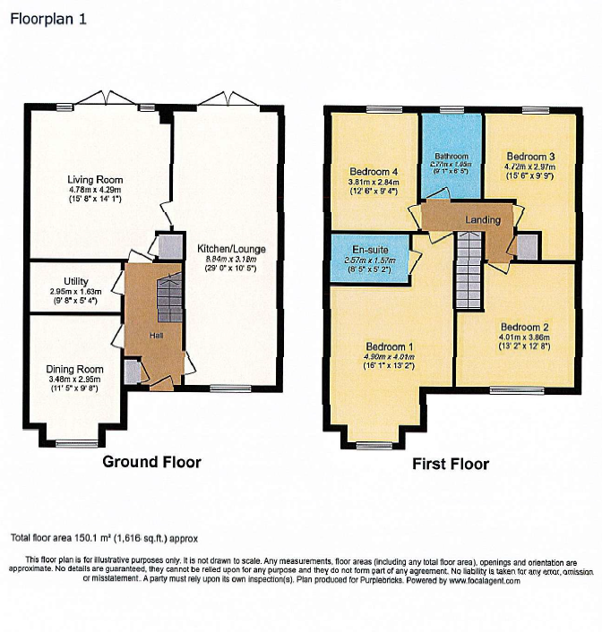 8, Taylor Crescent, Exmouth floorplan
