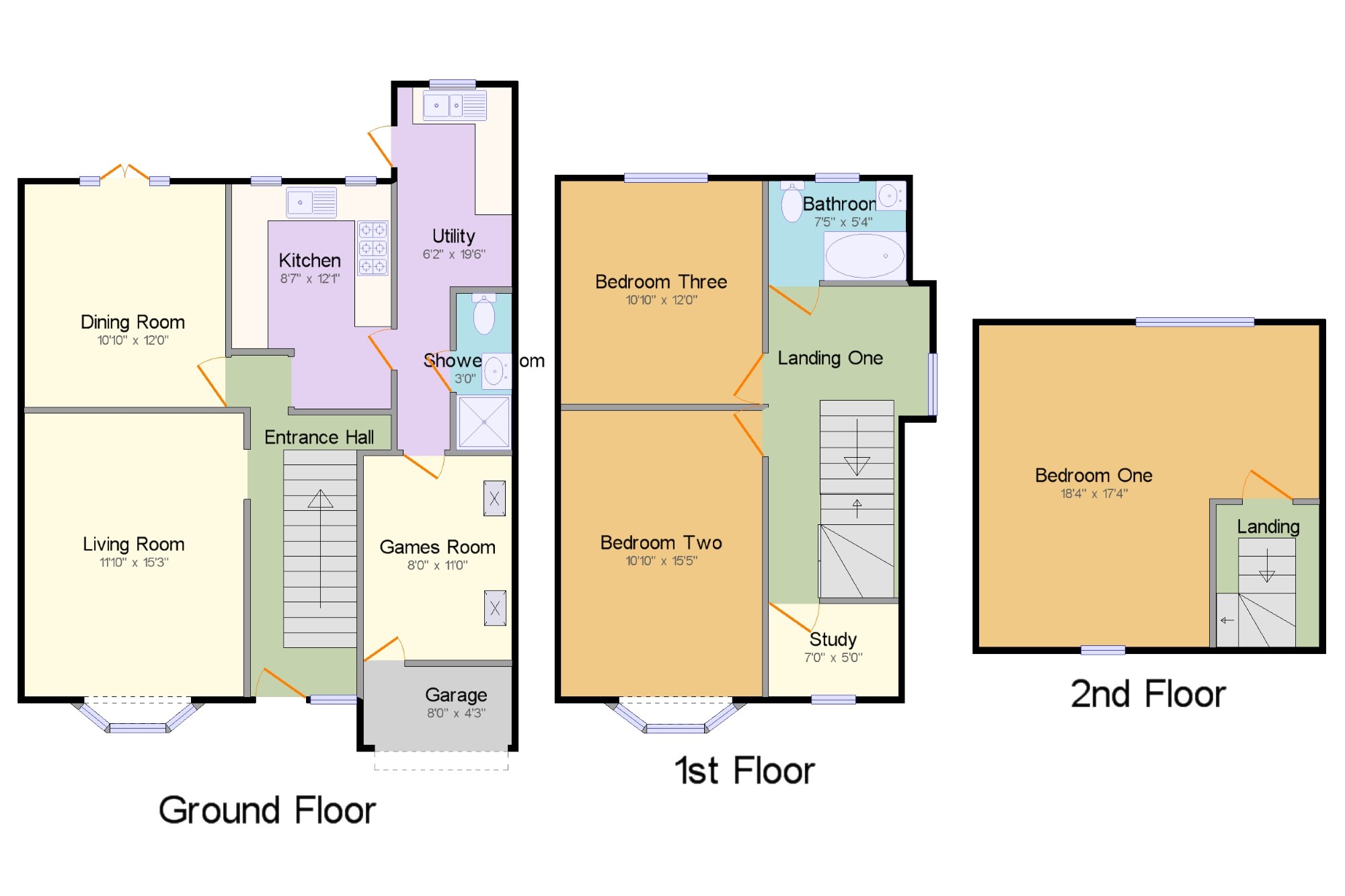 4 Bedrooms Semi-detached house for sale in Hill Rise, Kempston, Bedford, Bedfordshire MK42