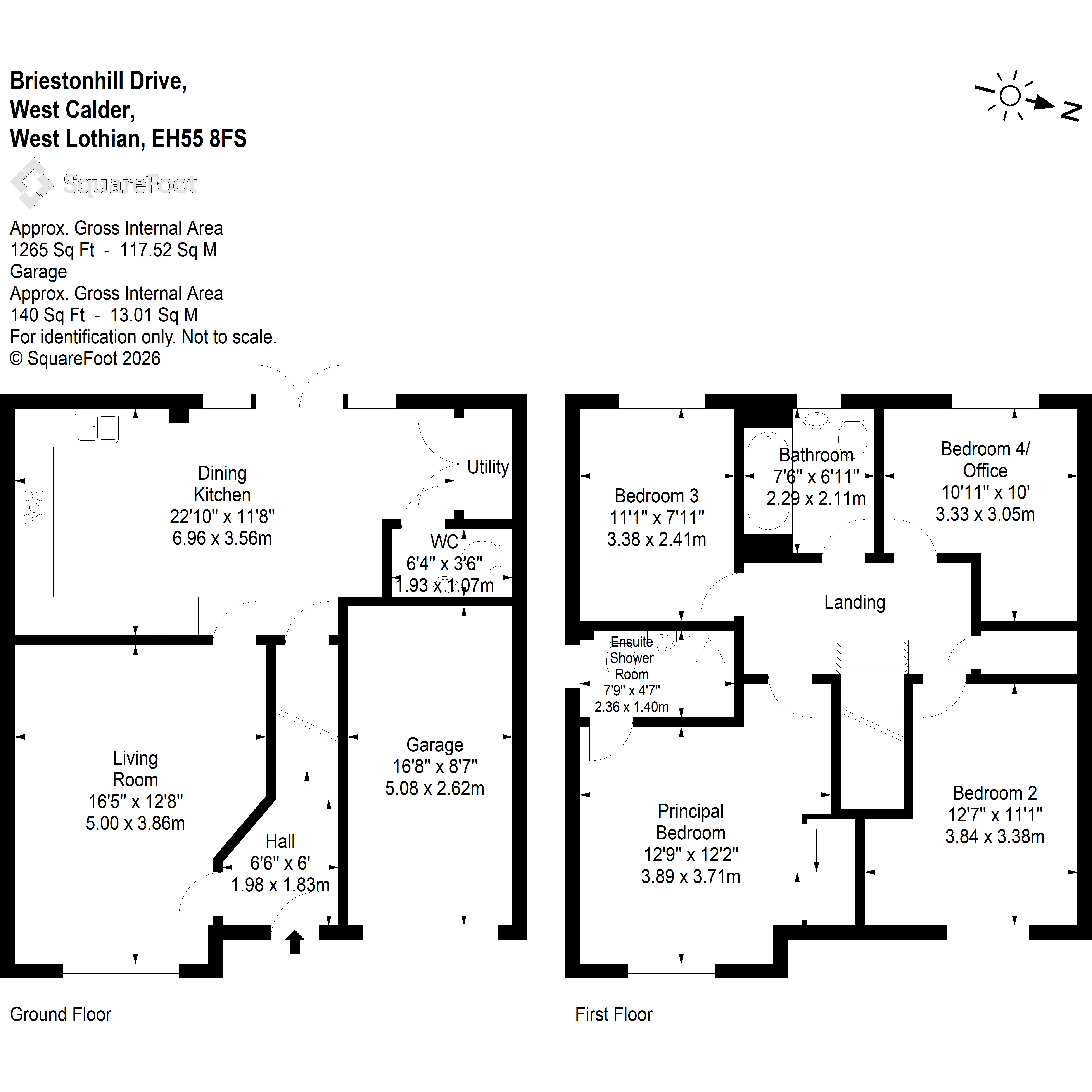 3, Briestonhill Drive, West Calder floorplan