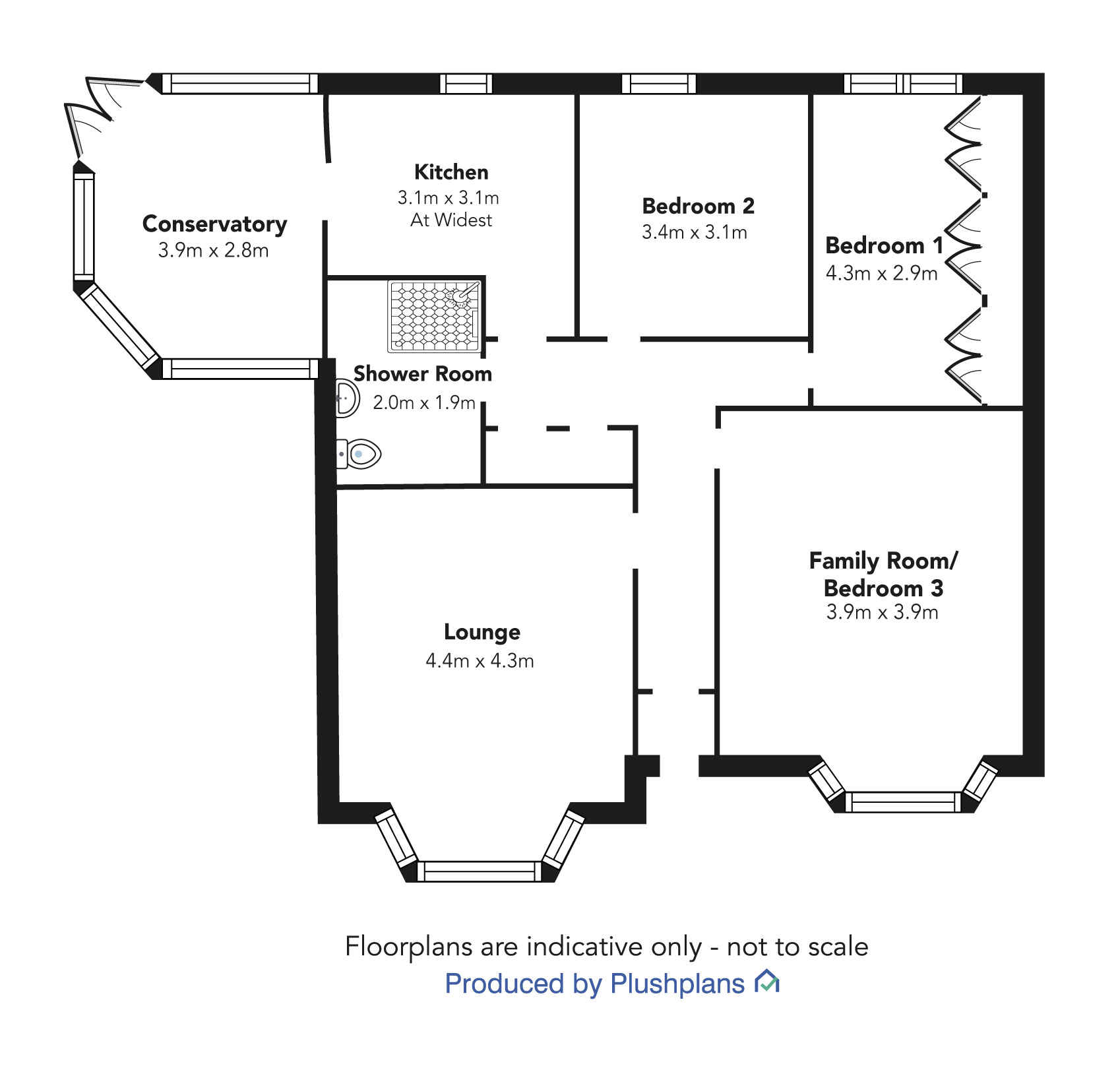 176, Greenock Road, Paisley floorplan