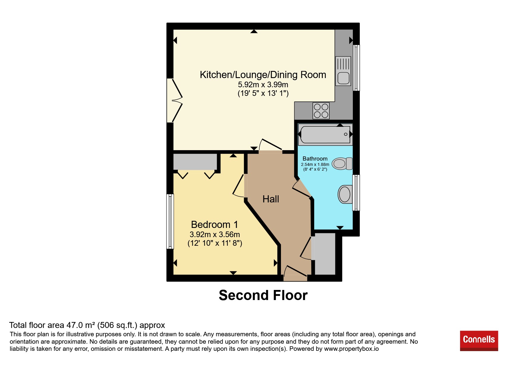 Flat 4, Pollock Court, 3, Dodd Road, Watford floorplan