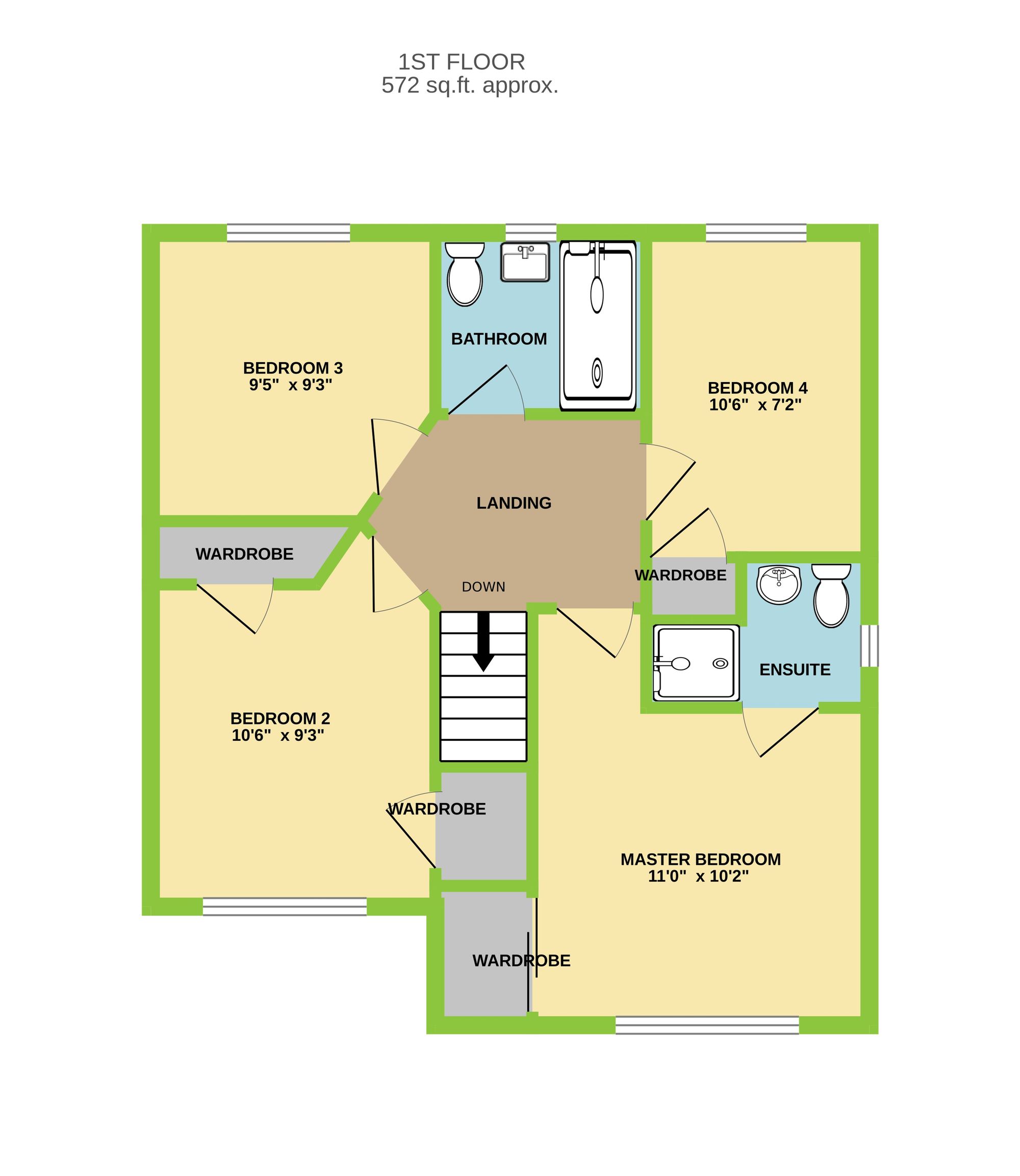 16 Heol Y Llinos, Pontyclun floorplan