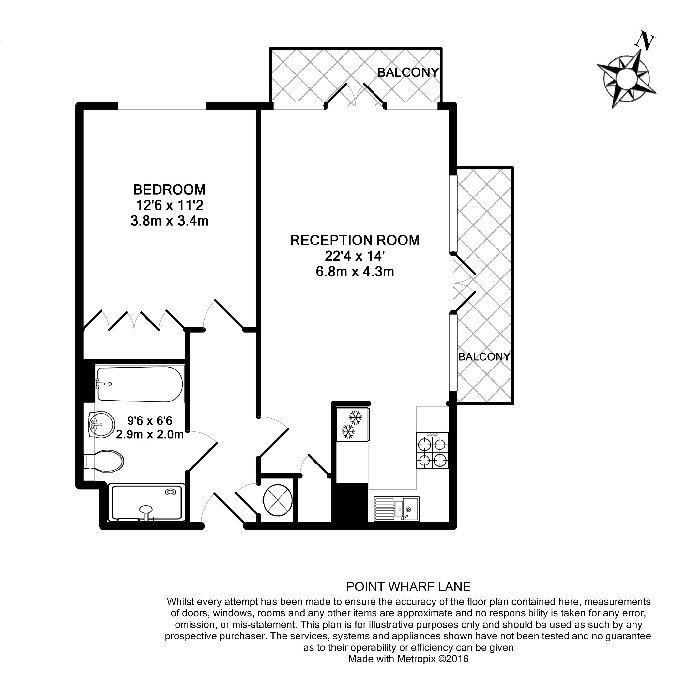 1 Bedrooms Flat to rent in Ferry Quays, Brentford TW8