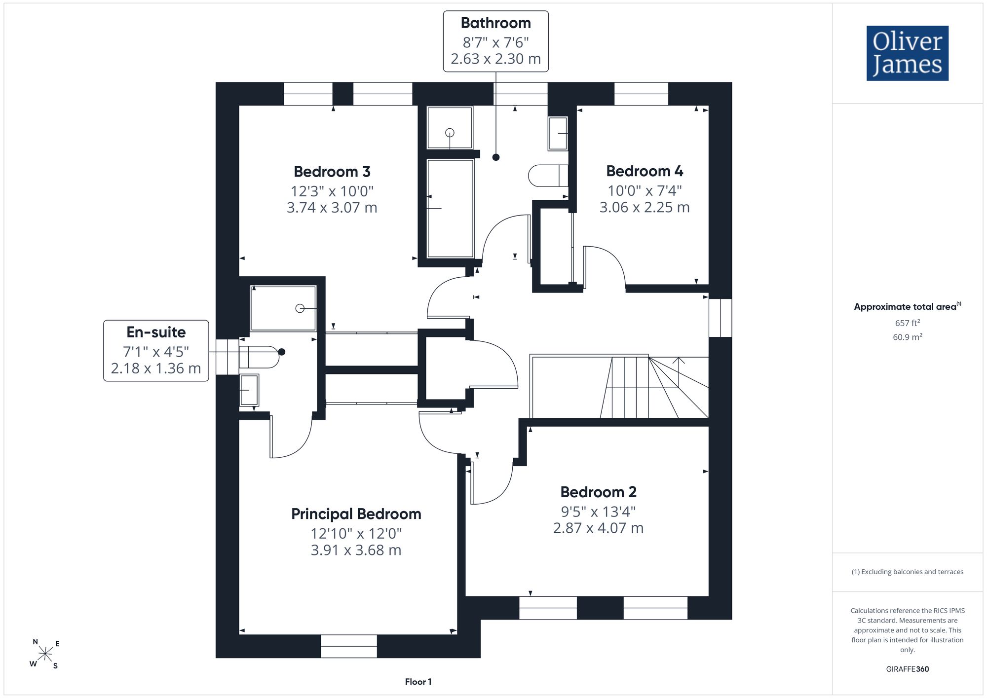 47 Saxon Way, Huntingdon floorplan