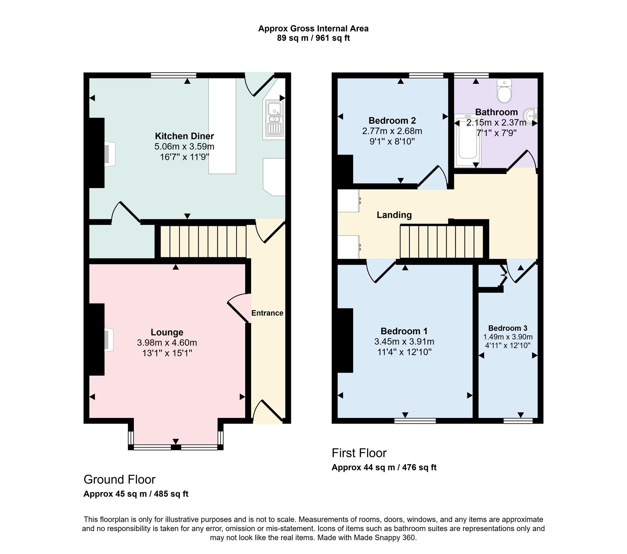 14 Woodside Grove, Halifax floorplan