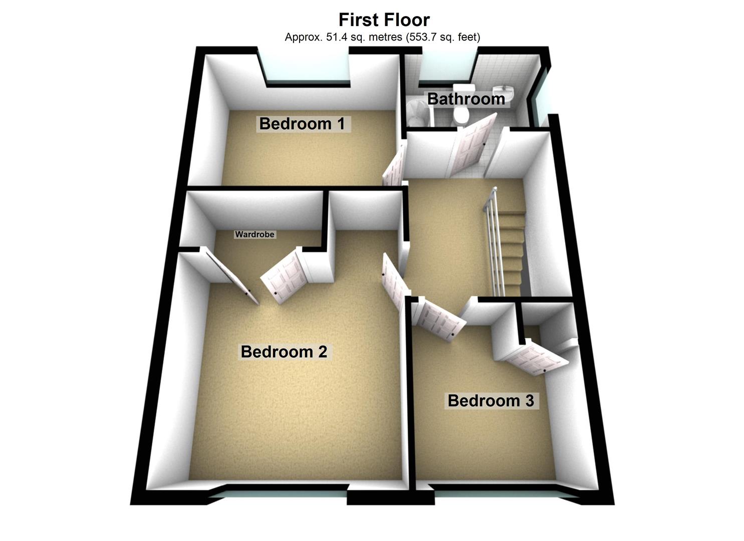 15, Palmerston Crescent, Deeside floorplan
