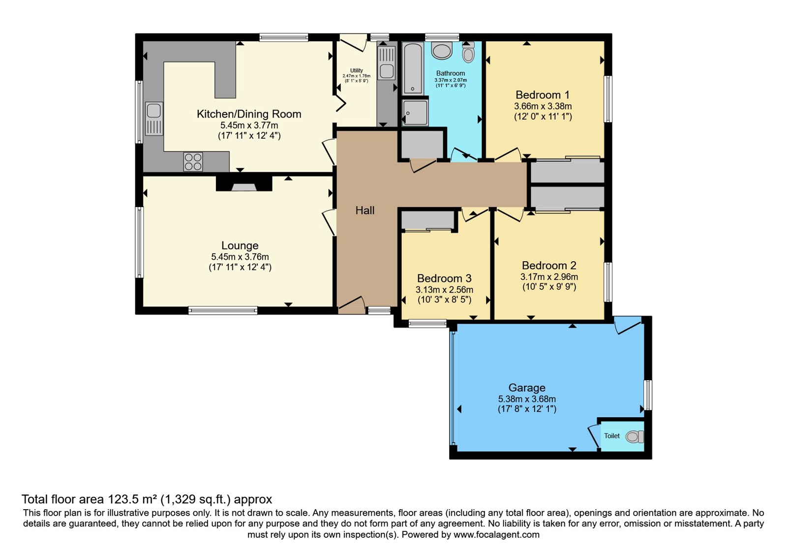 3, St. Cleer Drive, Cornwall floorplan