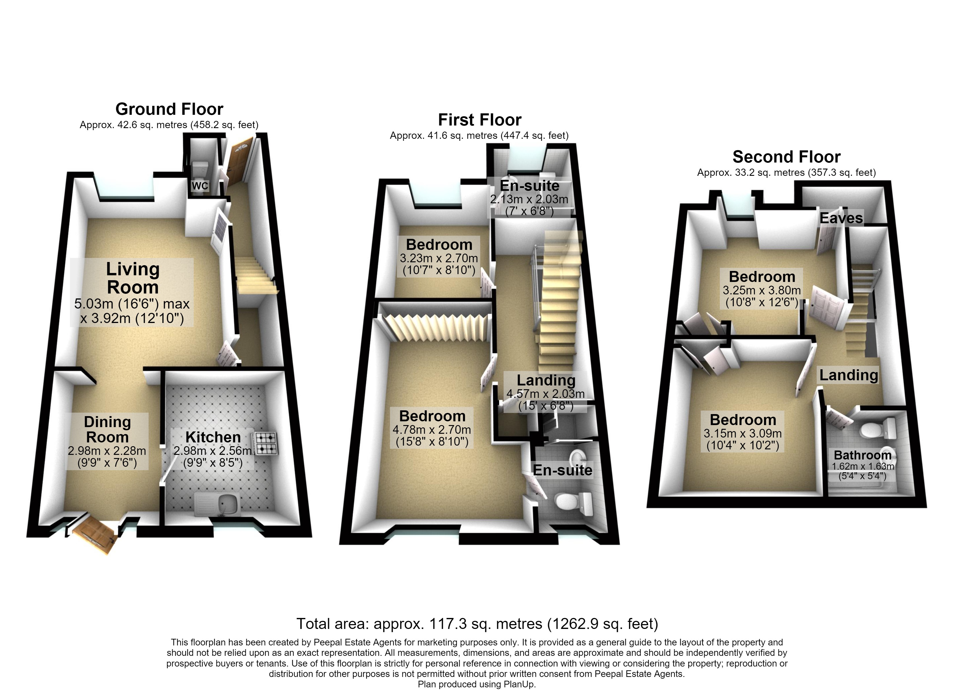 12, Brigadier Gardens, Ashford floorplan