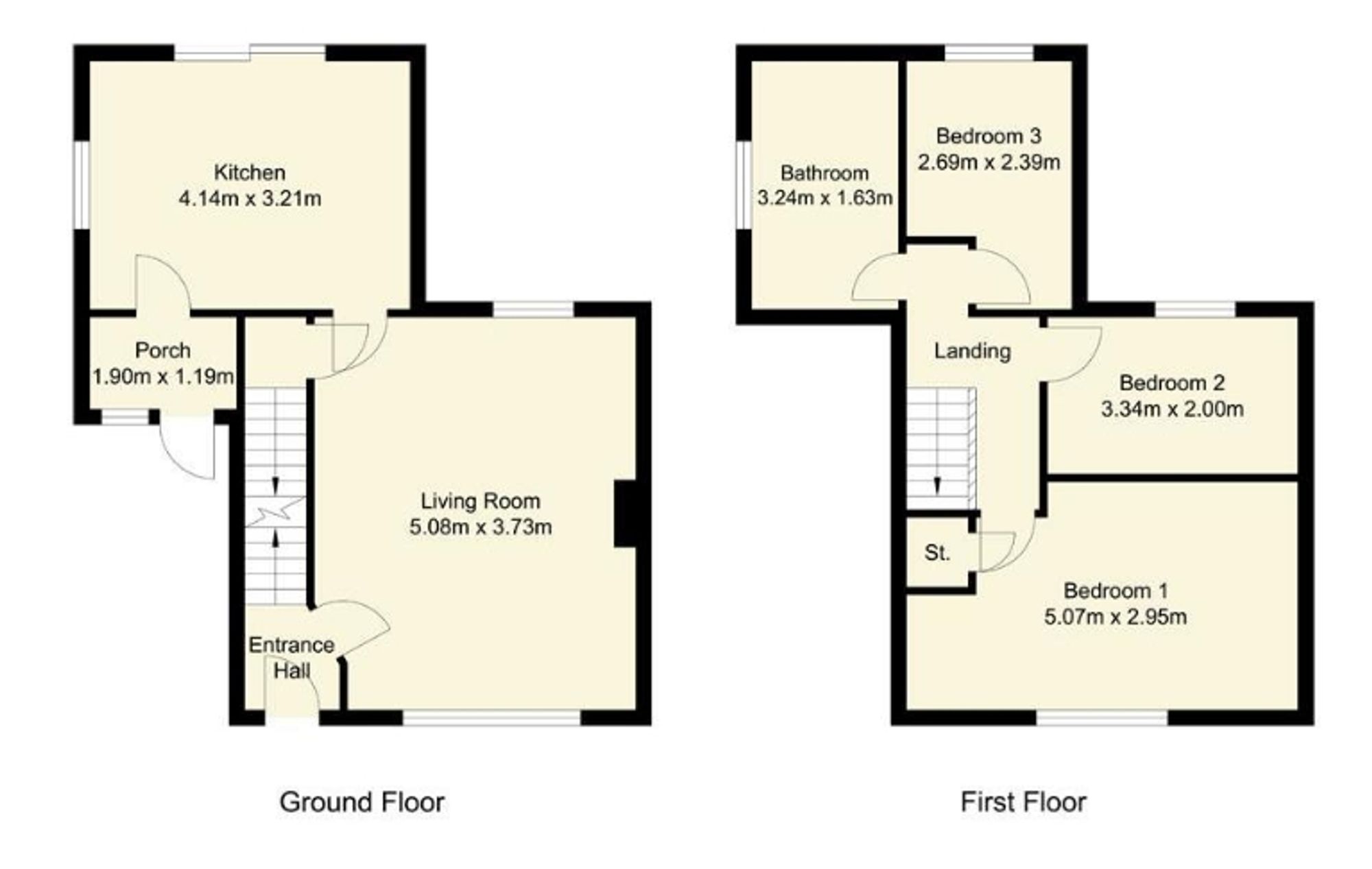 58 The Common, Dewsbury floorplan