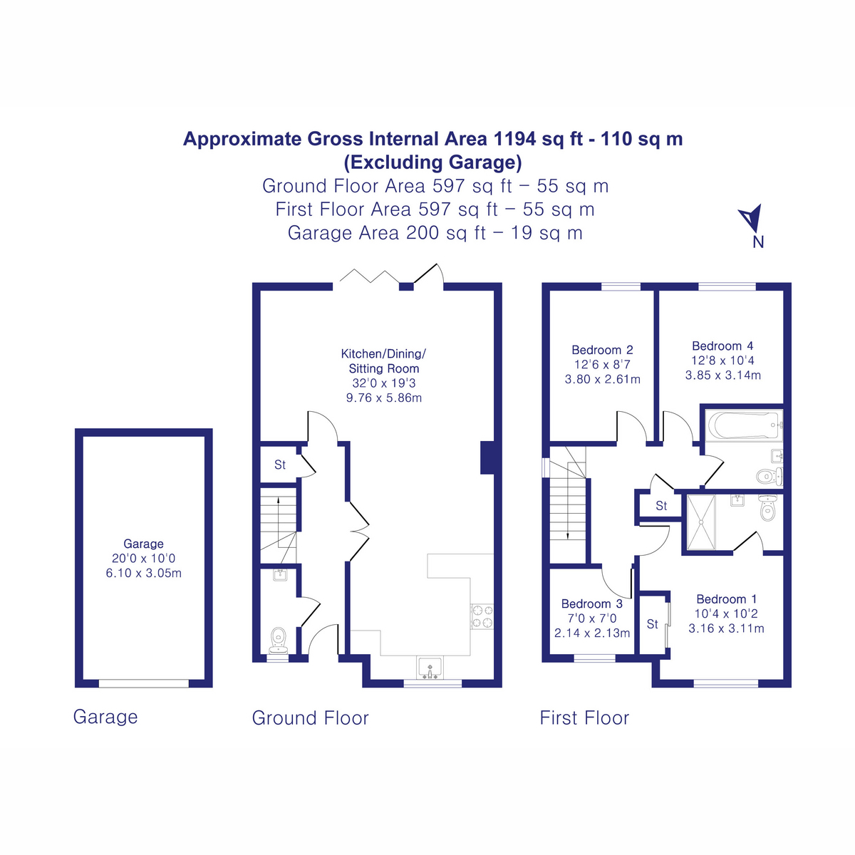 2, Simpson Drive, Heyford Park floorplan