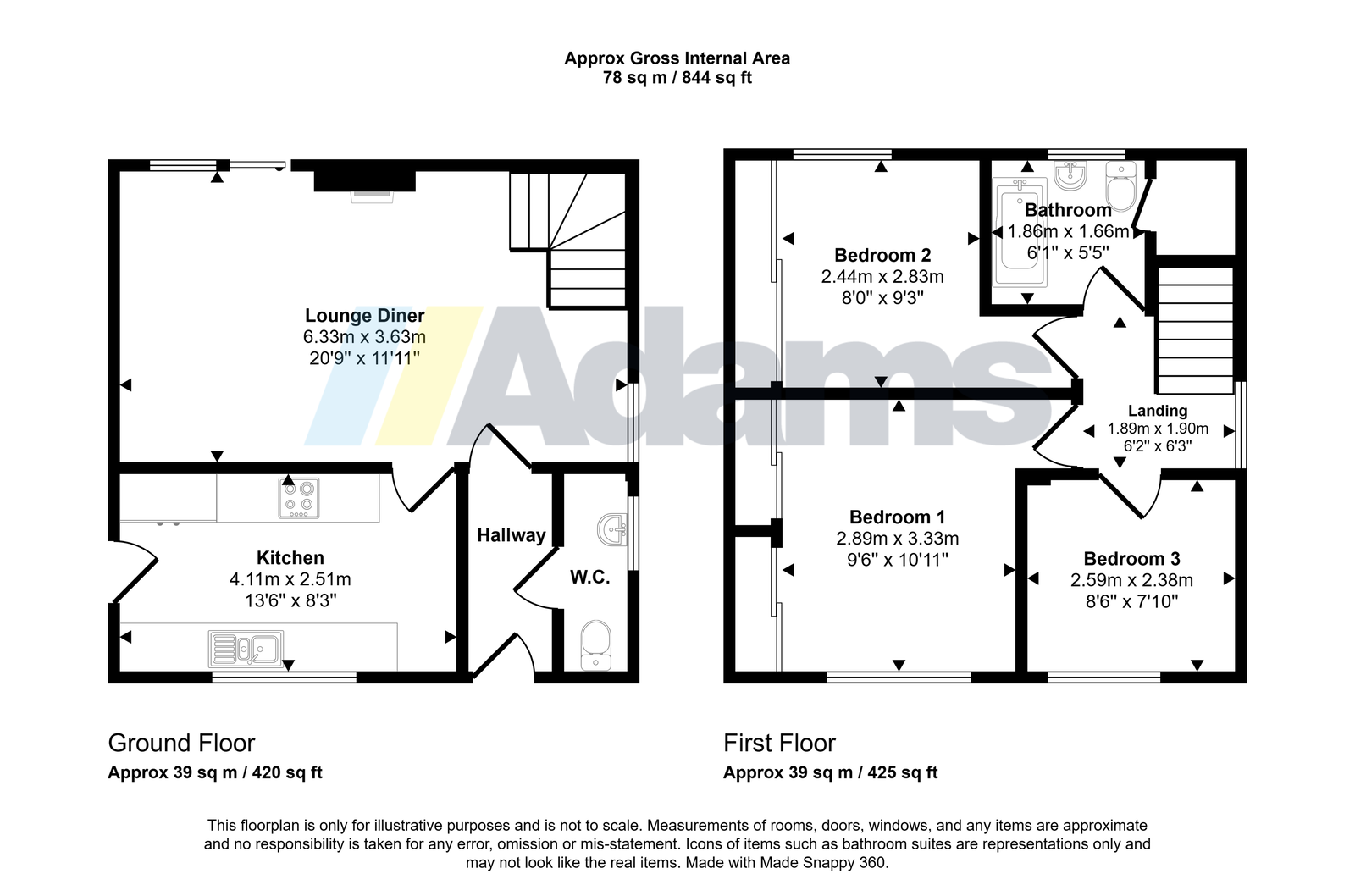 6, Cantley Close, Runcorn floorplan