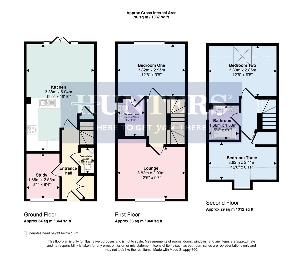 23, Admiral Close, Wigston floorplan