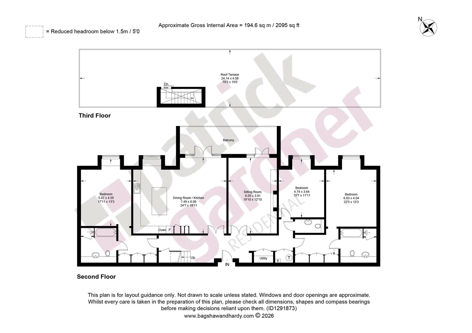 Flat 20 Reeves House, Hartfield Road, Leatherhead floorplan