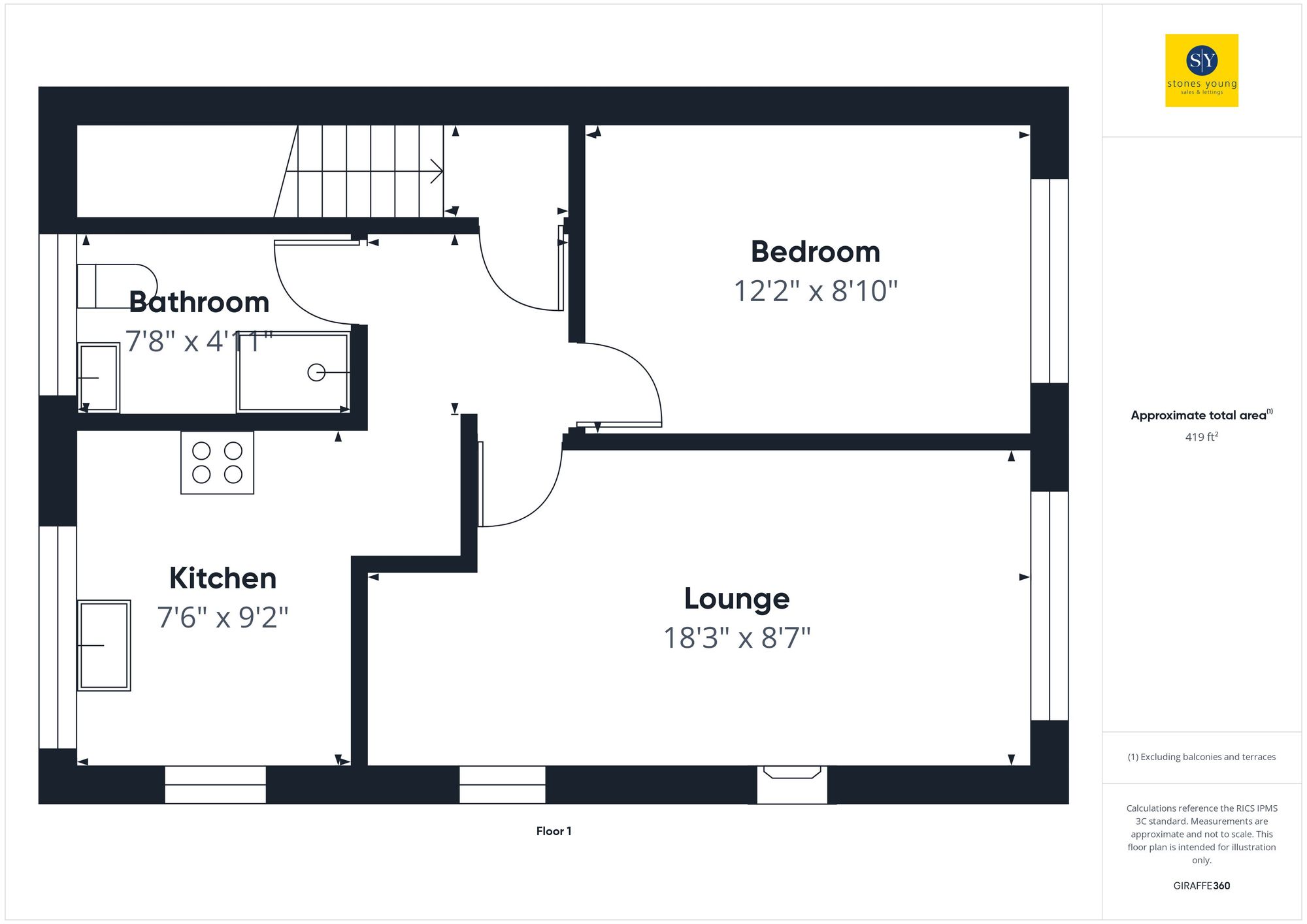 43 Kemp Court Whalley New Road, Blackburn floorplan