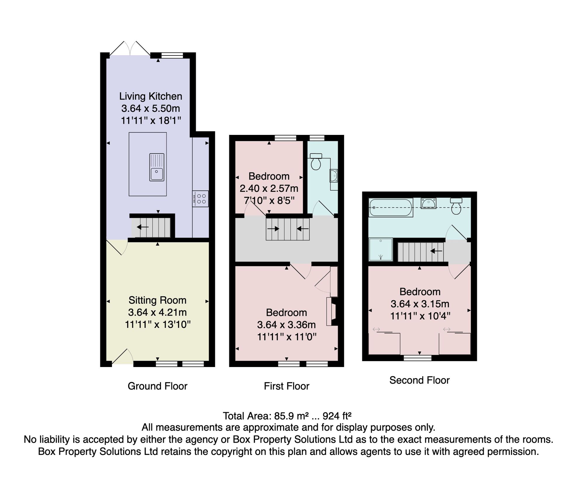 77 Eastville Terrace, Harrogate floorplan