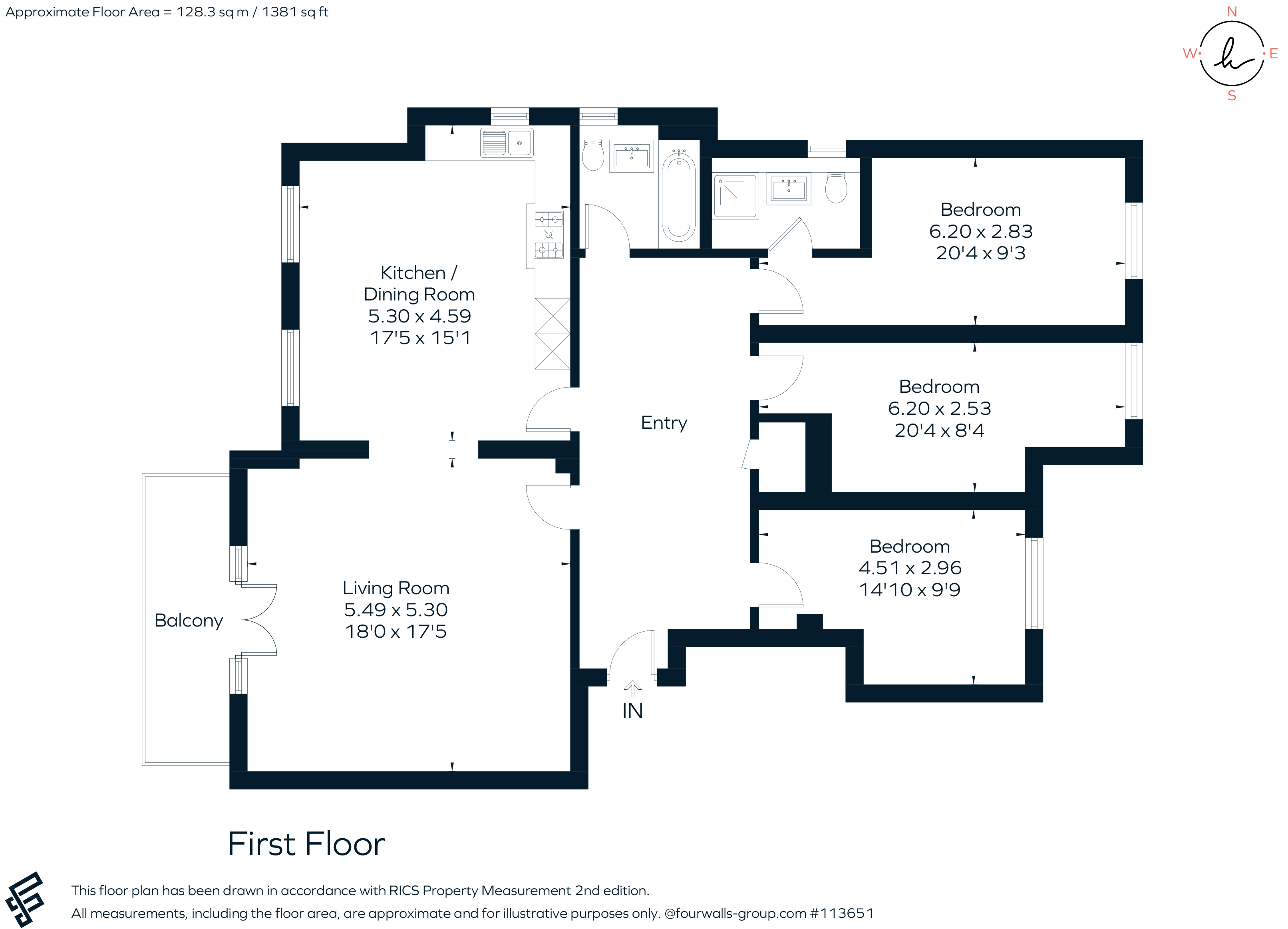 Apartment 4, Aubrey Villas, 50 Welcomes Road, Kenley floorplan