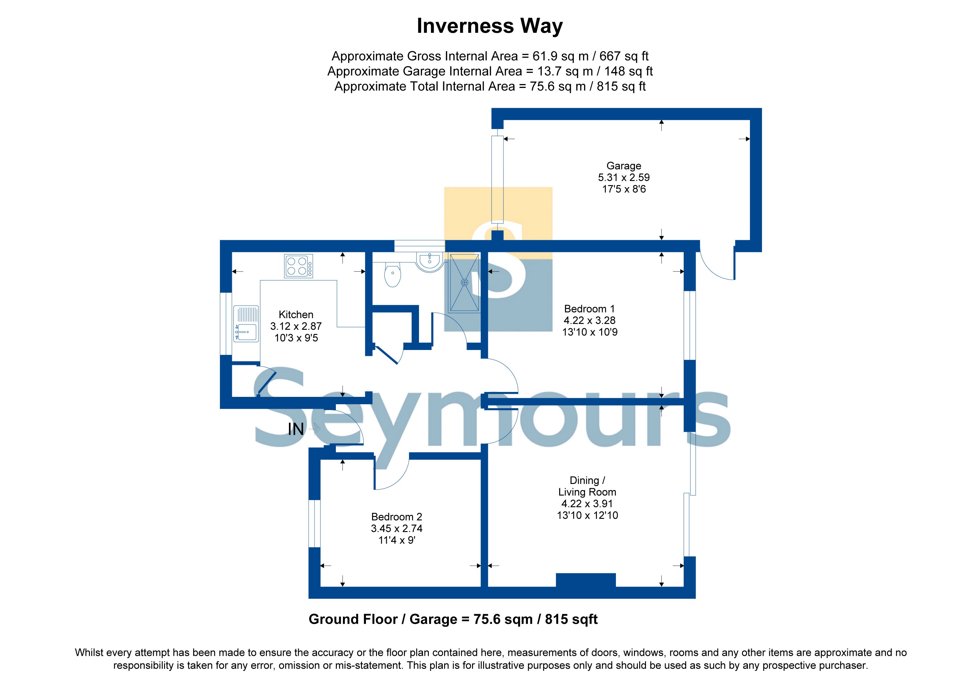 21, Inverness Way, Sandhurst floorplan