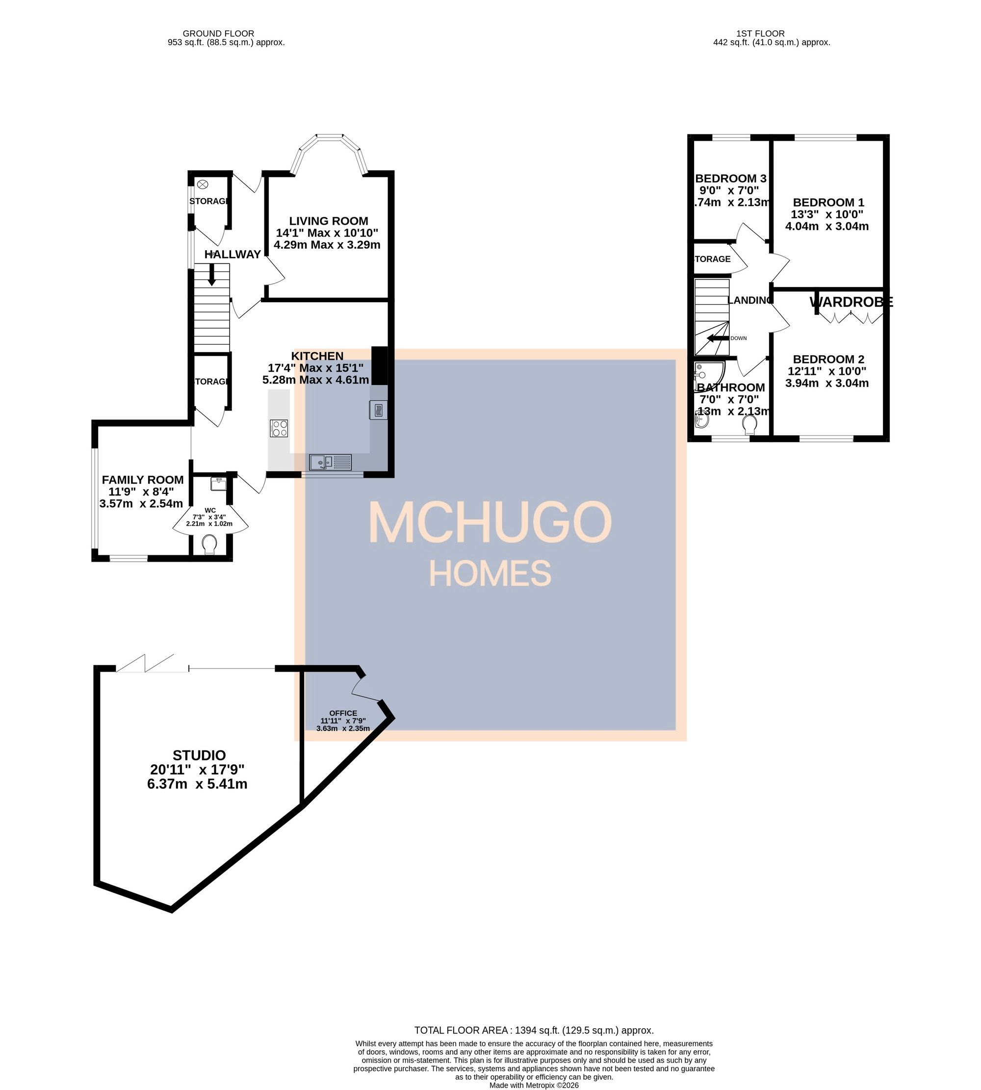 85 Vicarage Road, Birmingham floorplan