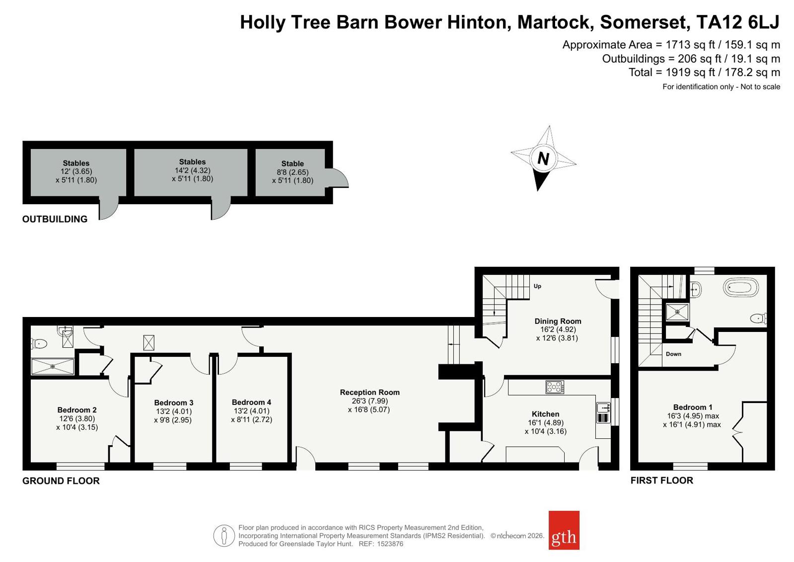 Holly Tree Barn,, Bower Hinton, Somerset floorplan