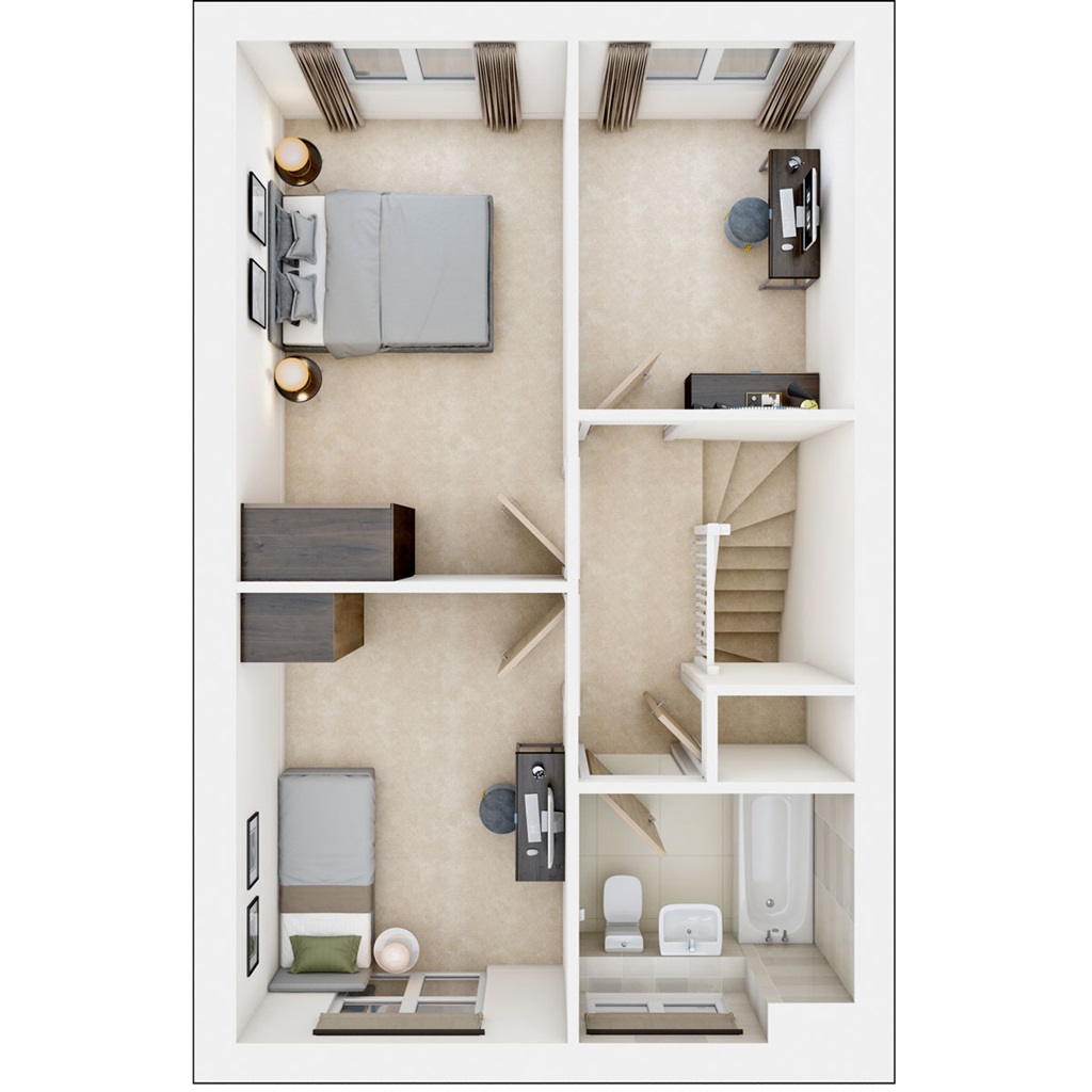 The Finchbury - Plot 24, Arborfield Heights, Nine Mile Ride Extension, Arborfield Green floorplan