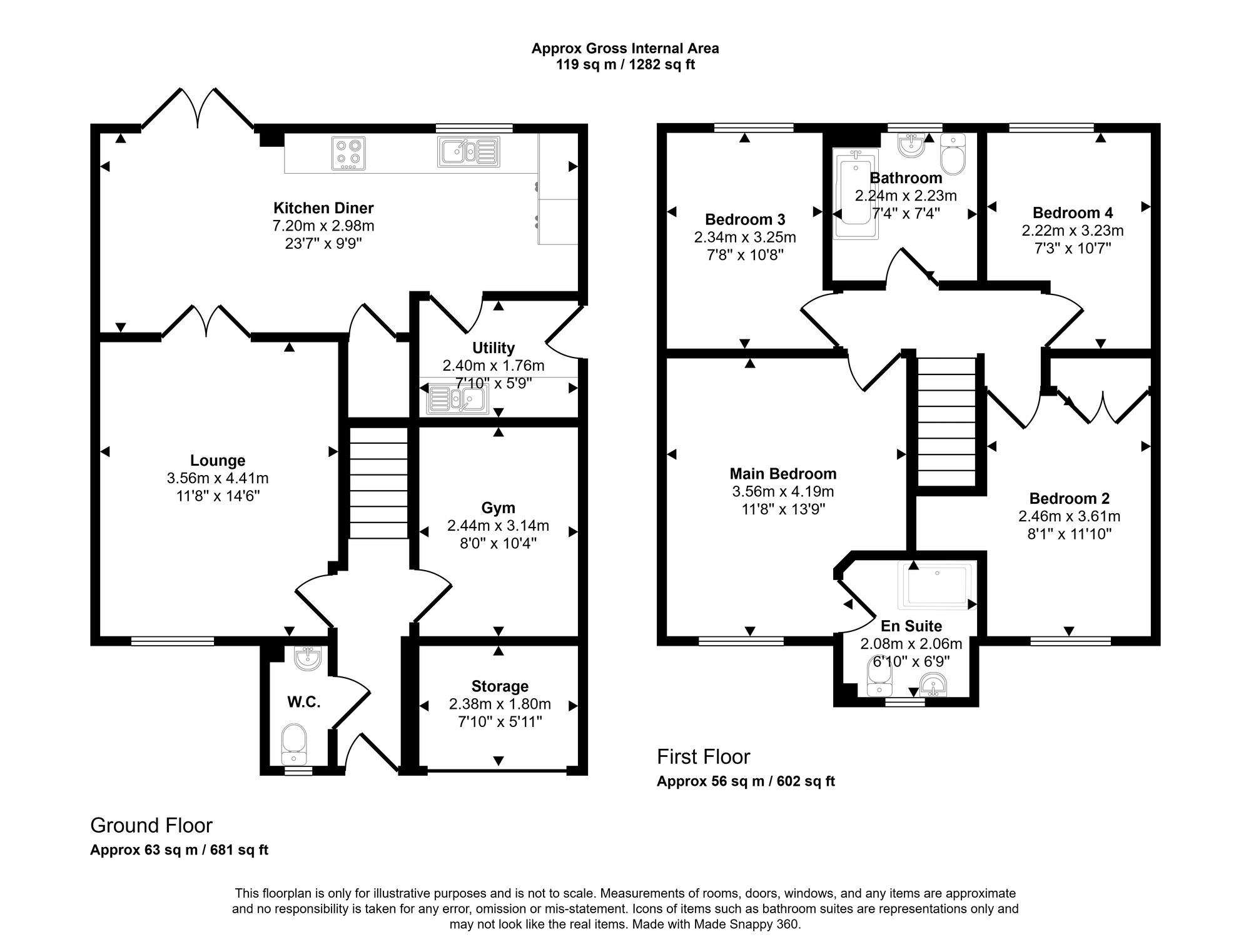 83 Hilldale, Wigan floorplan