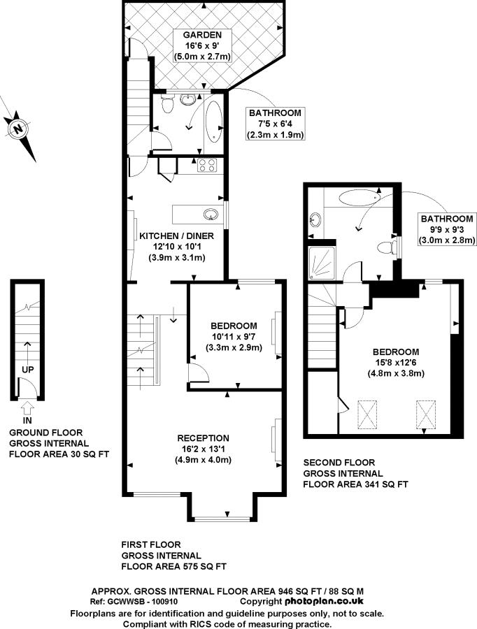 1F, Thorpebank Road, London floorplan