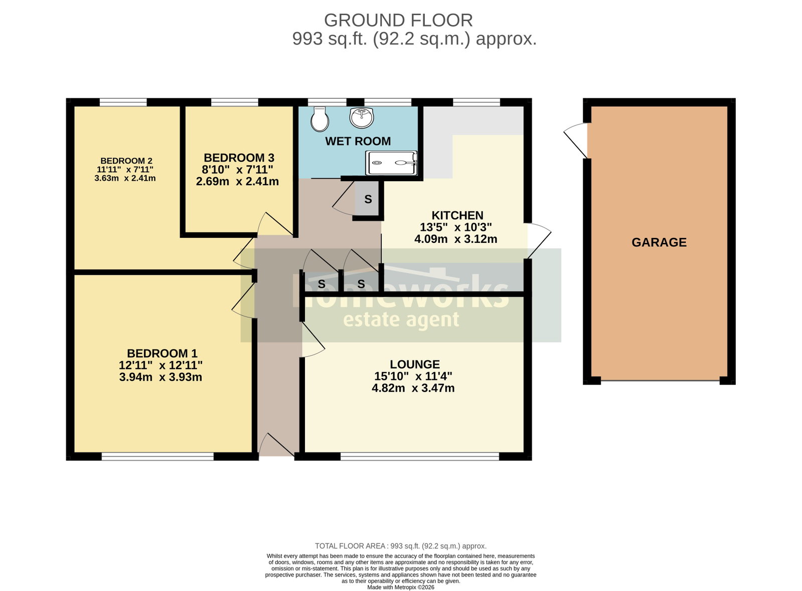 96, Middlemarch Road, Dereham floorplan