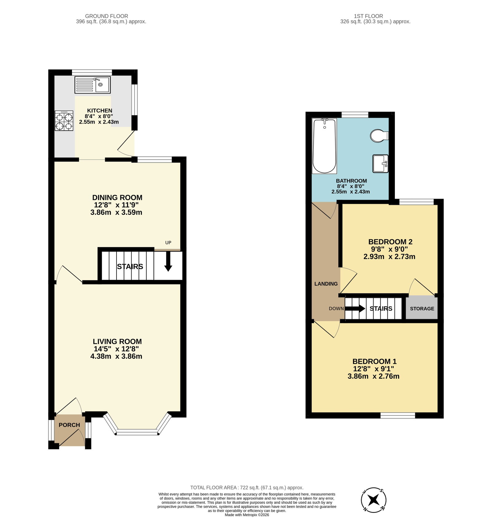 56, Shakespeare Road, Sittingbourne floorplan