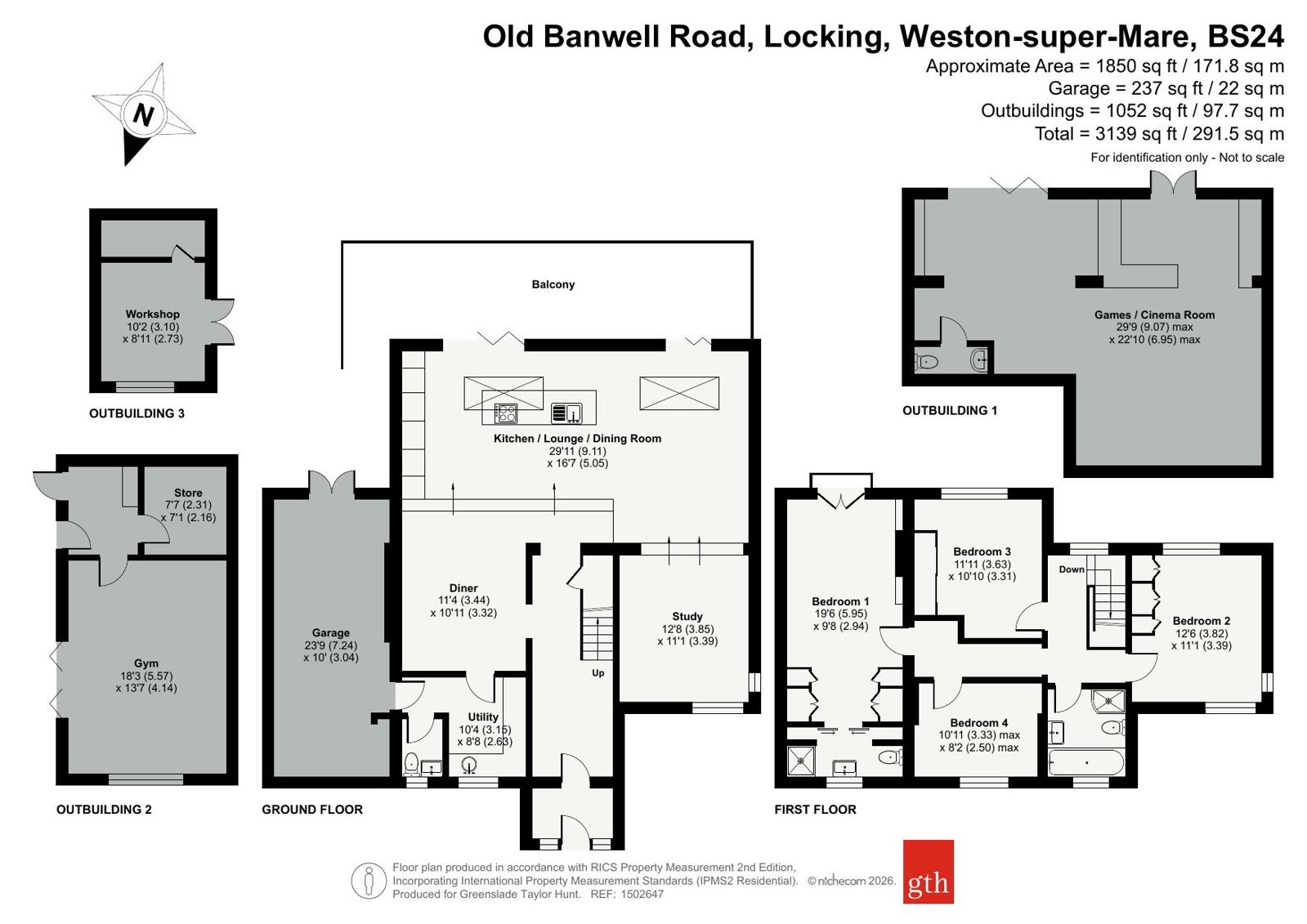 14, Old Banwell Road, Weston-super-Mare floorplan