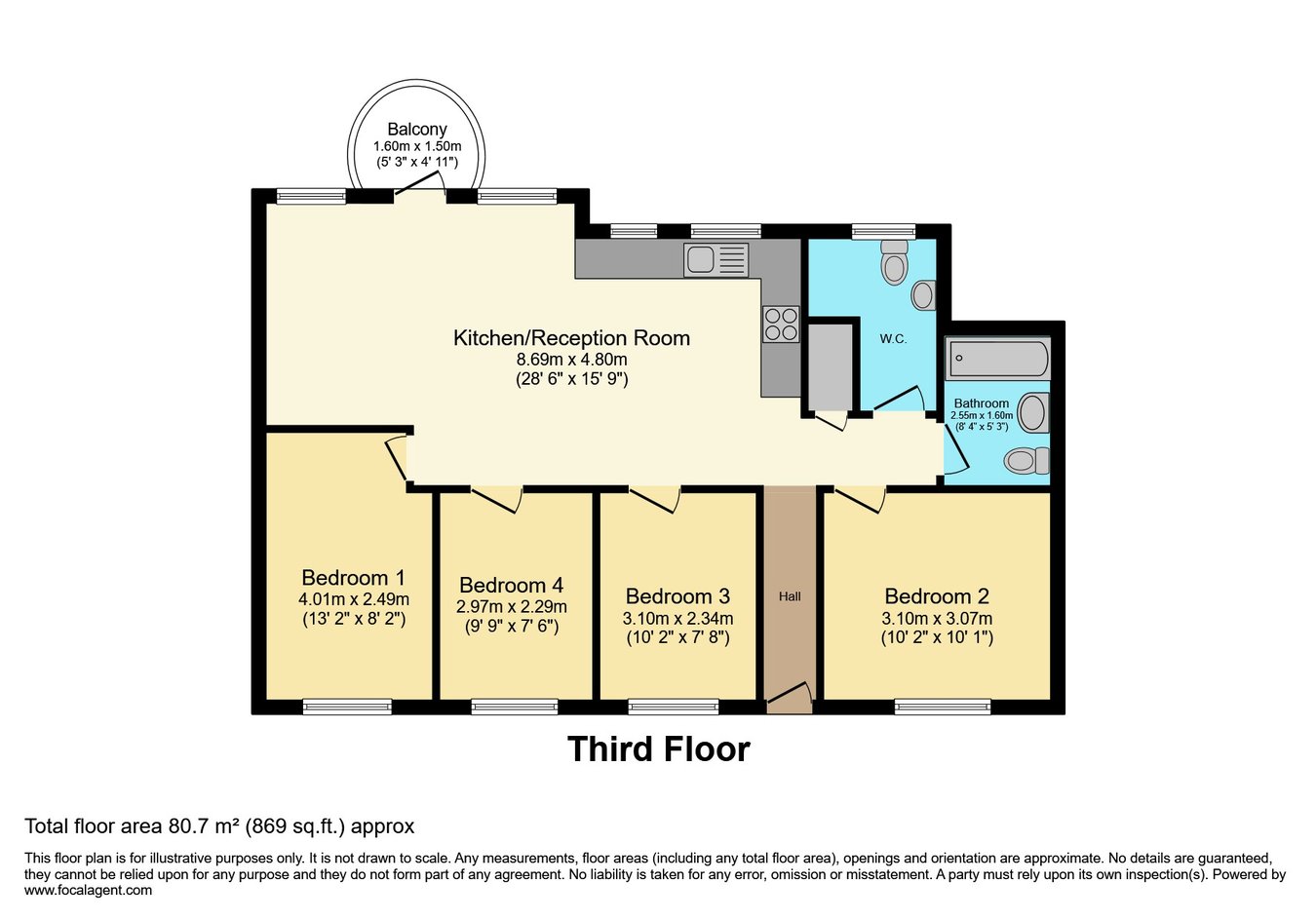 Nottingwood House, Clarendon Road, London floorplan