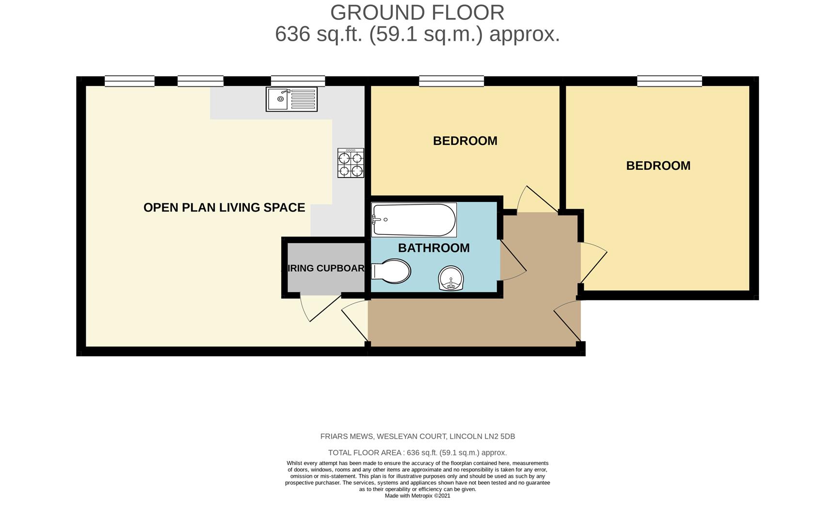 28, Friars Mews, Wesleyan Court, Lincoln floorplan