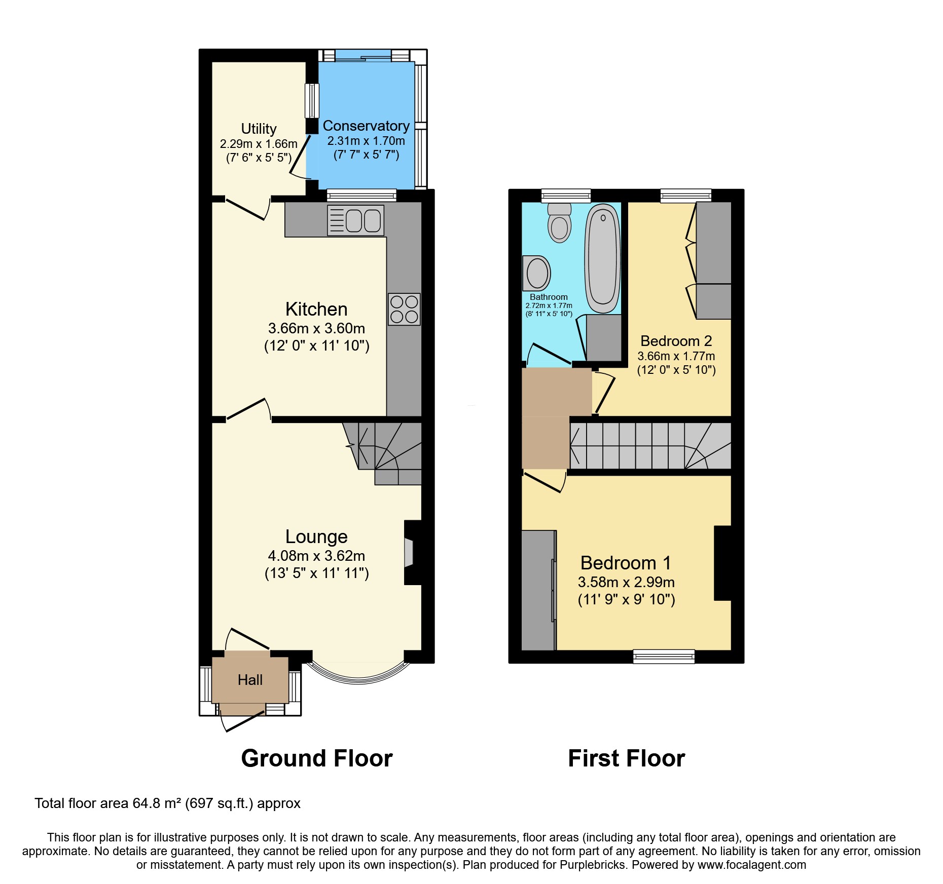 36, Old Chester Road, Helsby floorplan