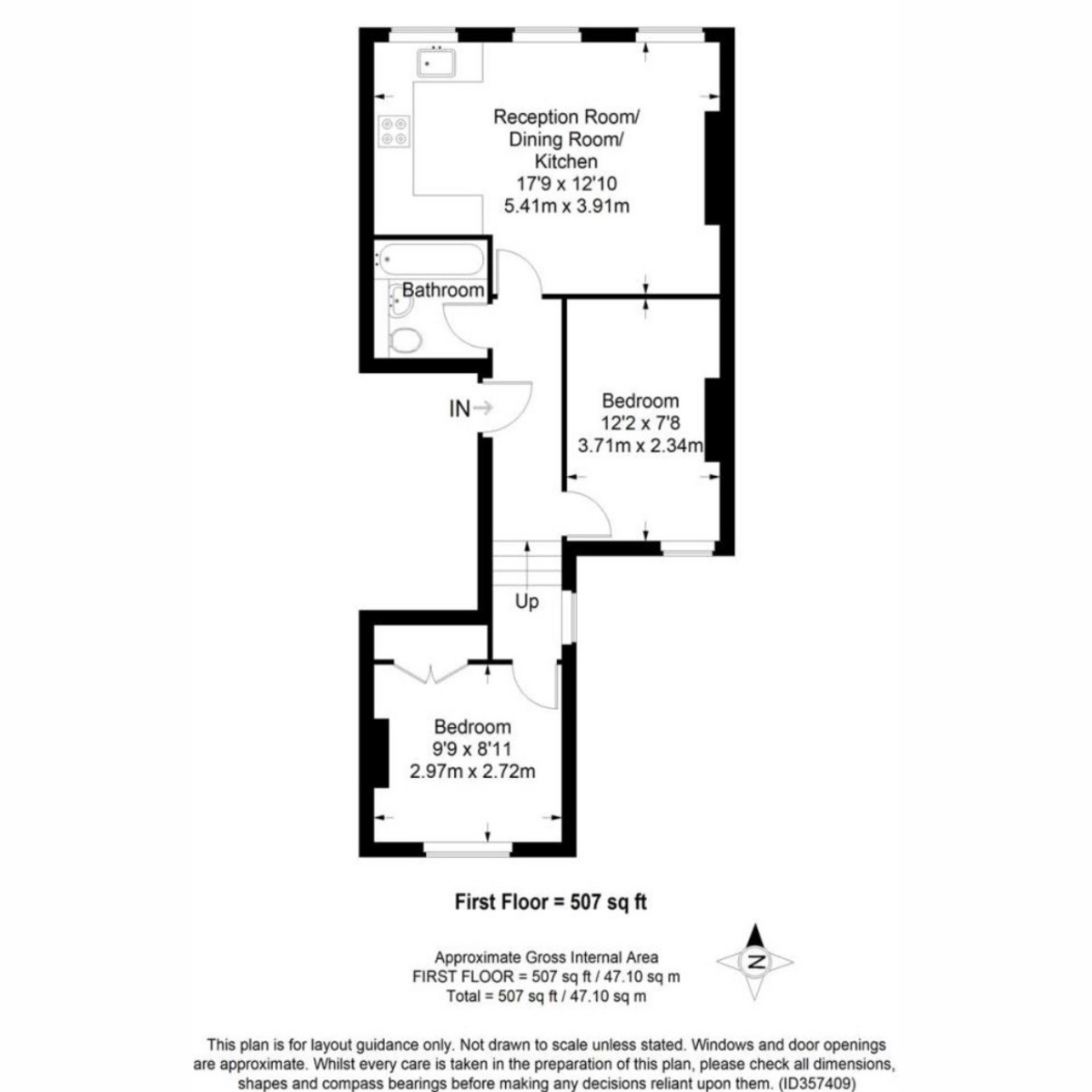Flat First Floor Flat, 18, Leopold Road, London floorplan