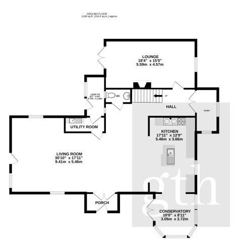 Parkgate House, West Bagborough,, Bagborough, Somerset floorplan