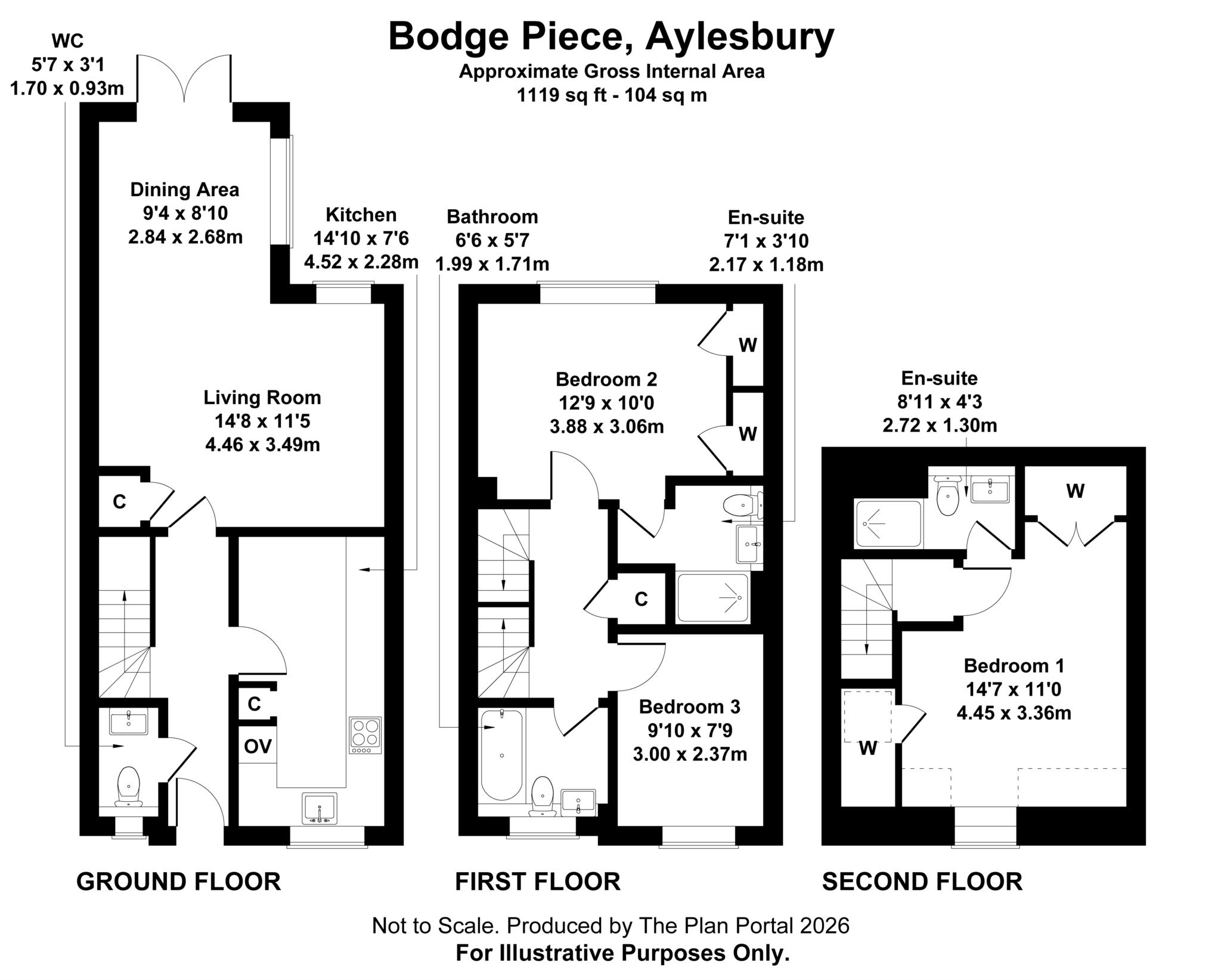13, Bodge Piece, Aylesbury floorplan